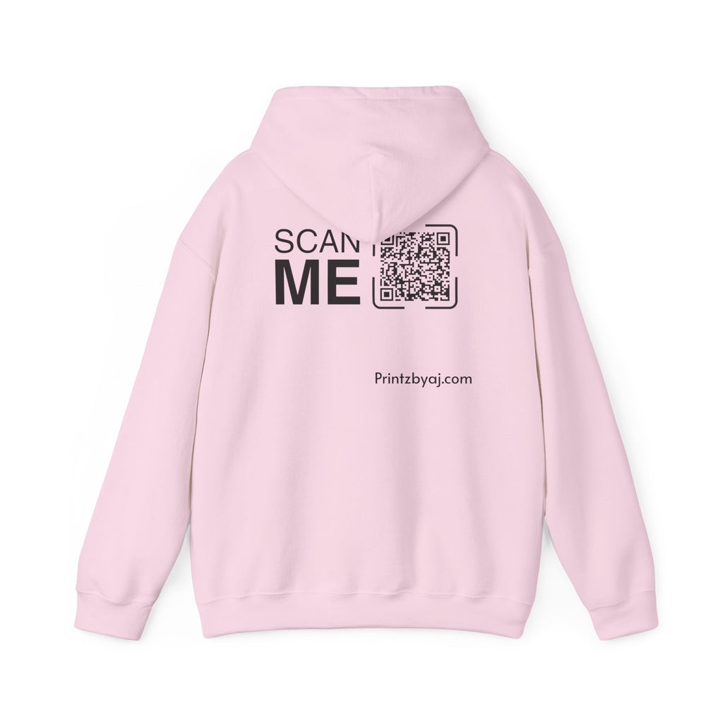 Bad "Bunny" Mode Hoodie — Cute Bunny 'Bad Mode!' Front + 'Scan Me' QR Back