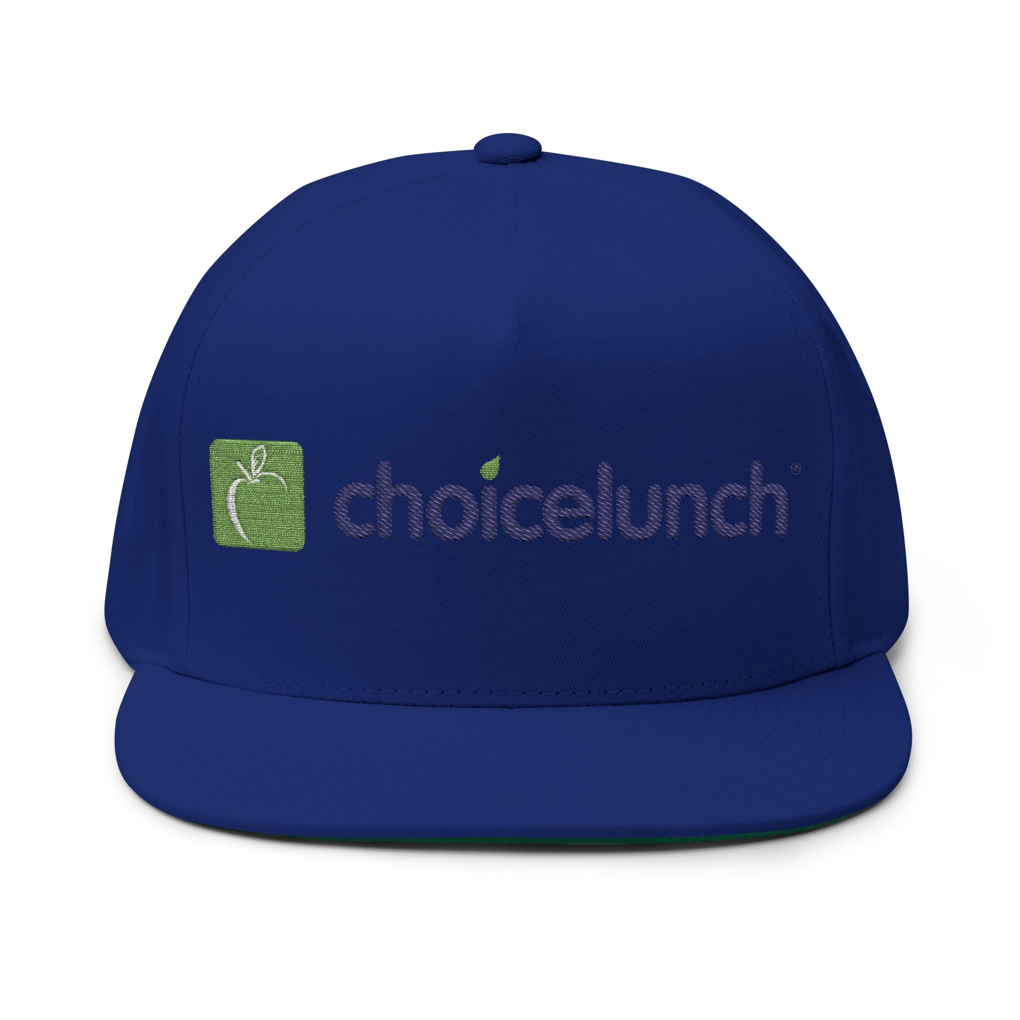 Embroidered Flat Bill Cap — ChoiceLunch Logo Snapback