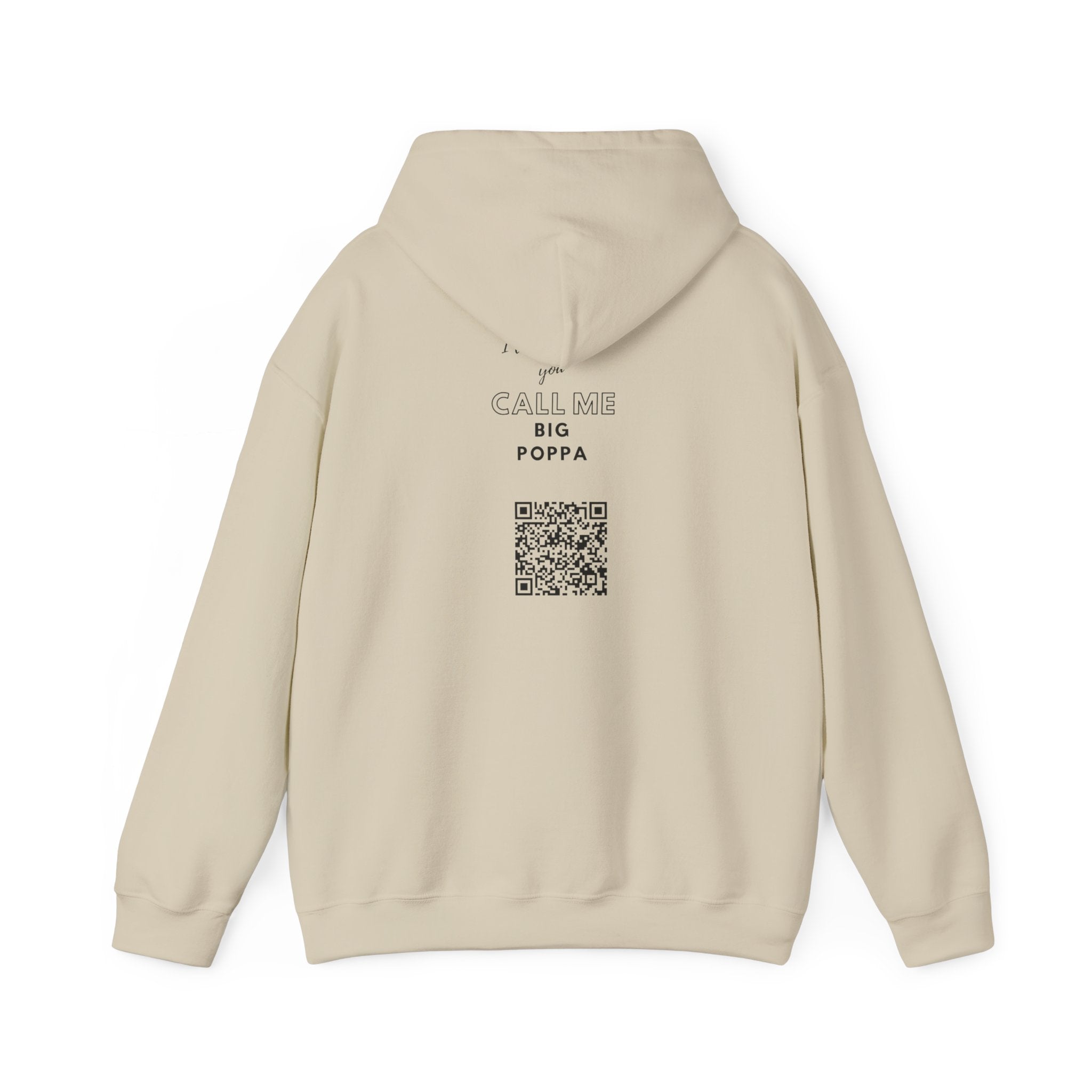 Hoodie — "Big Poppa" Pullover with QR Code Back