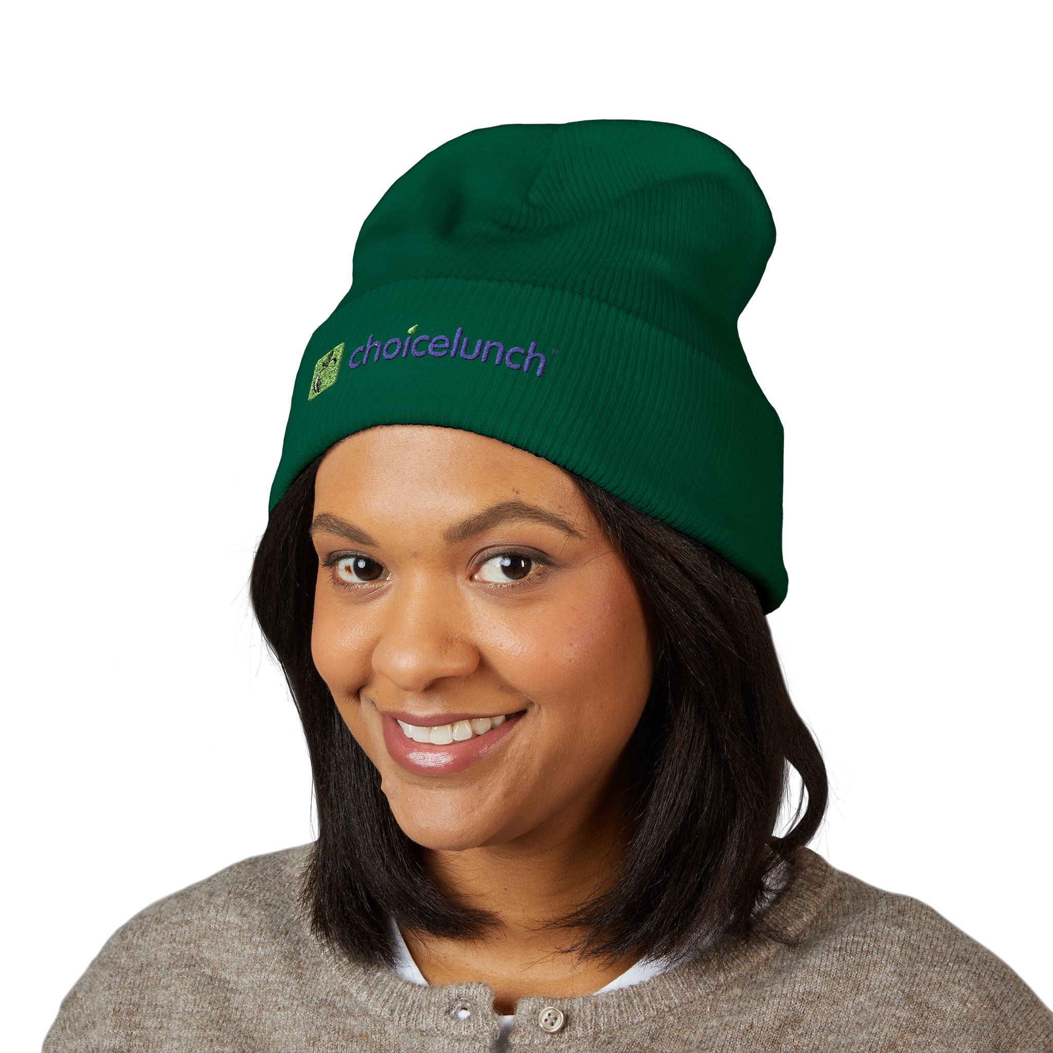 ChoiceLunch Embroidered Cuffed Beanie — Logo Winter Hat