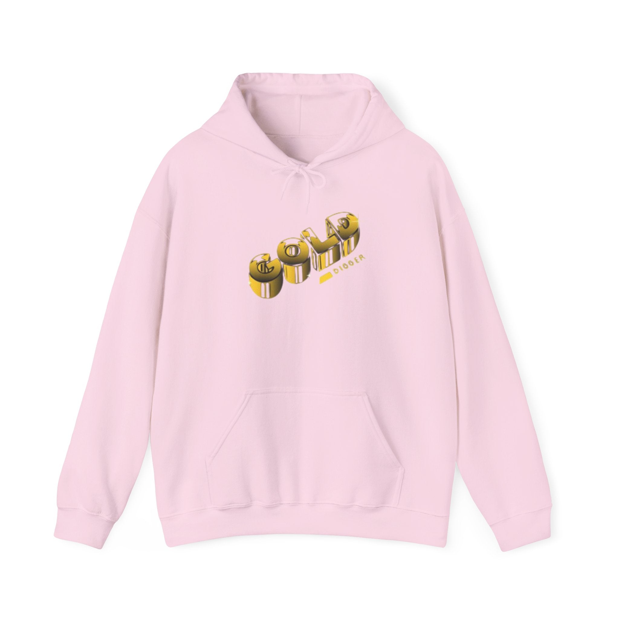 Graphic Hoodie — 3D Gold 'OWO' Design with QR Back Print