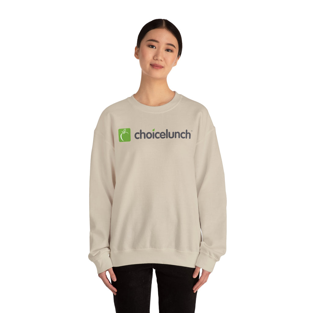 ChoiceLunch Logo Crewneck Sweatshirt | Mascot Character Back Print