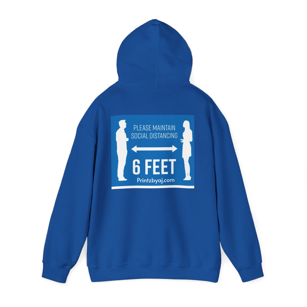 Anti Social Social Club Hoodie — "Please Maintain Social Distancing 6 Feet" Graphic Hooded Sweatshirt