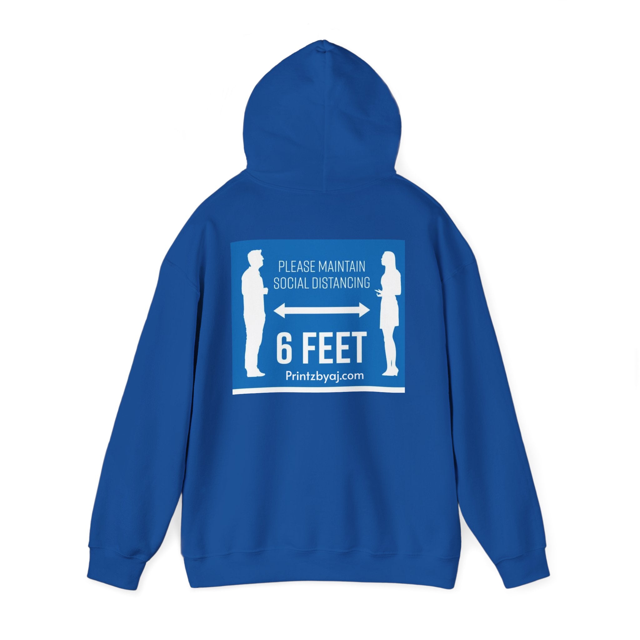Anti Social Social Club Hoodie — "Please Maintain Social Distancing 6 Feet" Graphic Hooded Sweatshirt