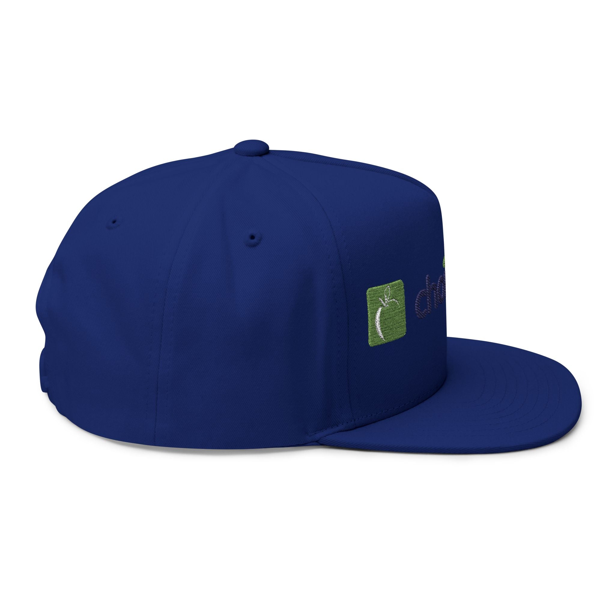 Embroidered Flat Bill Cap — ChoiceLunch Logo Snapback