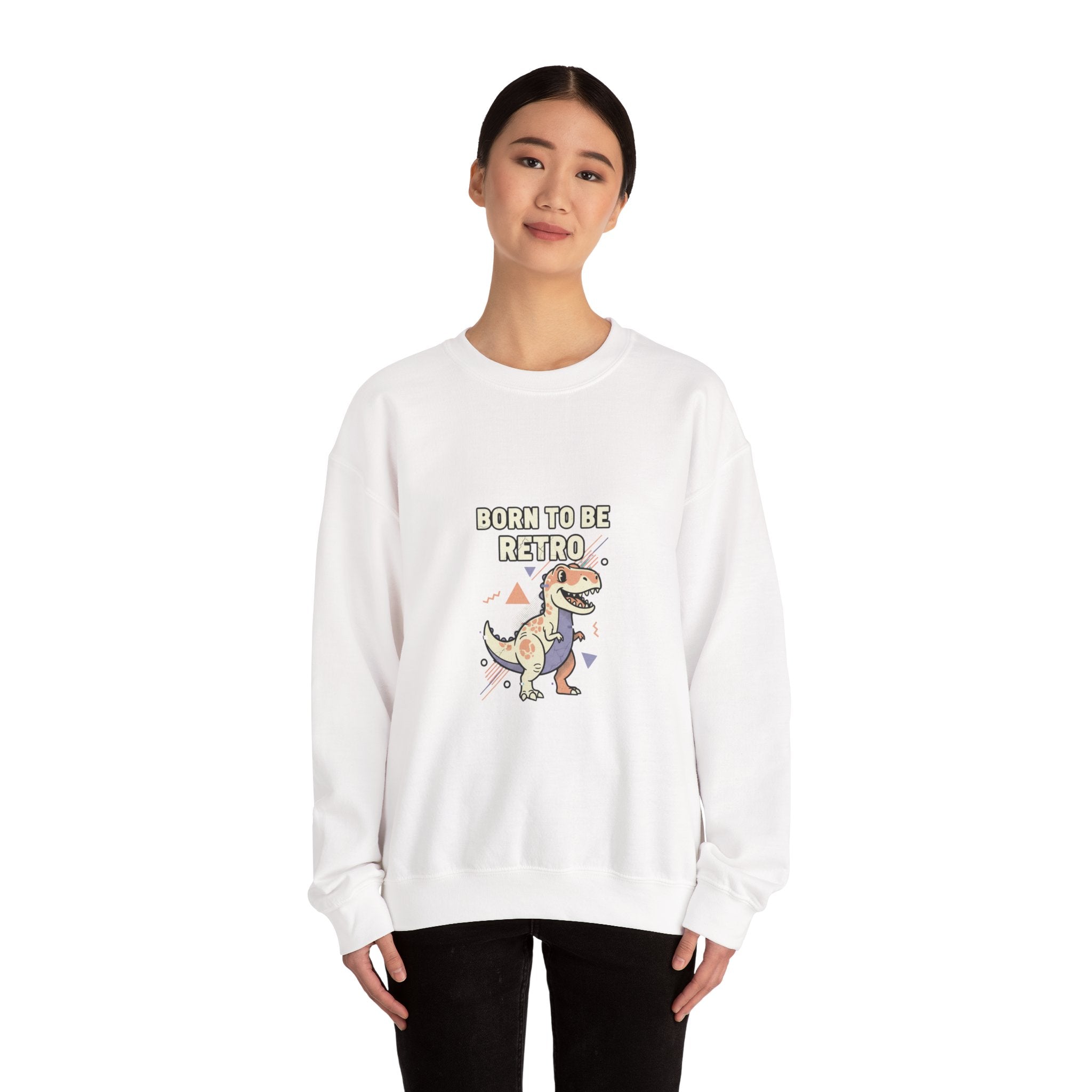 Born to Be Retro Sweatshirt | 90s Kid Vintage Tech Meme, nostalgic tech quote