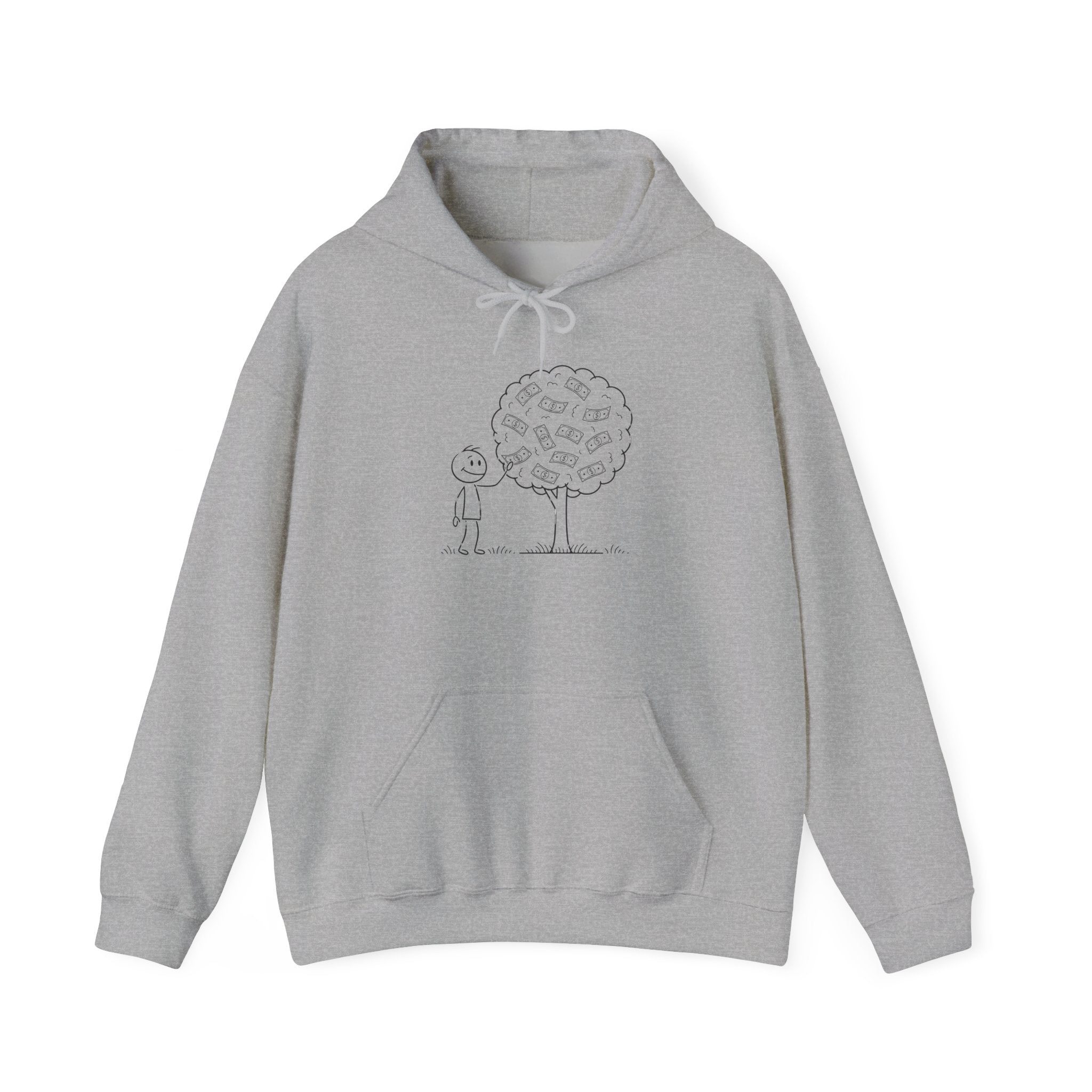 Hoodie — "Shade & Rest" QR Tree Sketch Hoodie