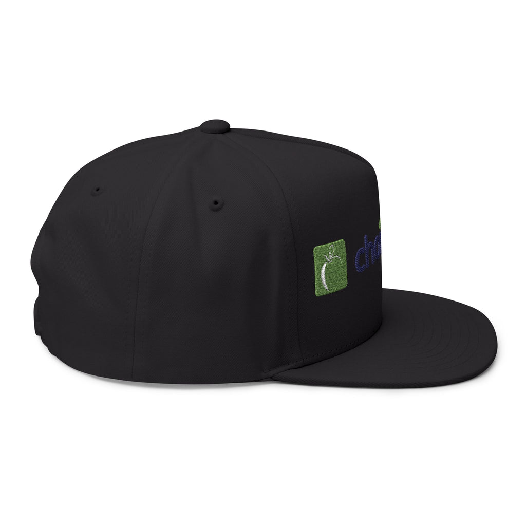 Embroidered Flat Bill Cap — ChoiceLunch Logo Snapback