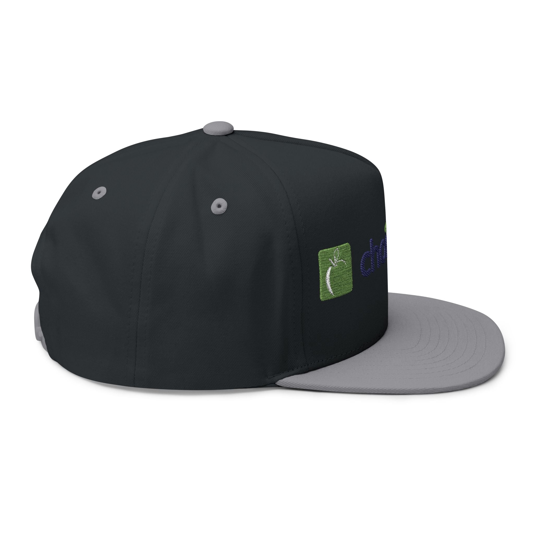 Embroidered Flat Bill Cap — ChoiceLunch Logo Snapback