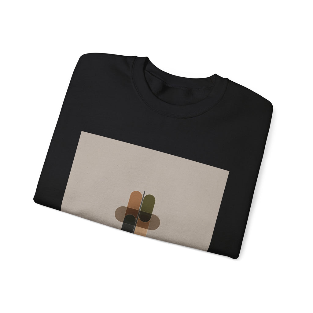 Minimal Geometric Motif Sweatshirt | Quiet Luxury, Neutral Minimalist