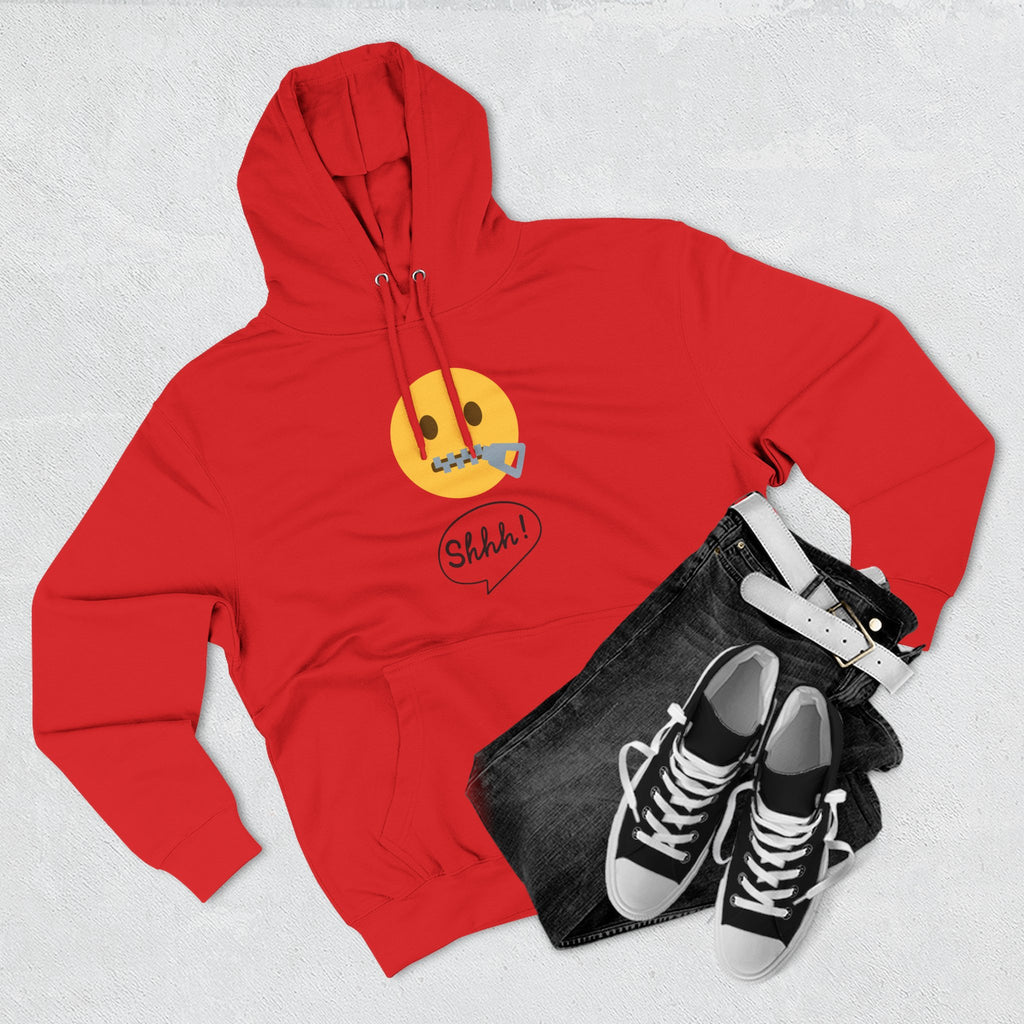 Hoodie — "Excuse Me?" QR Code Graphic Fleece Hoodie