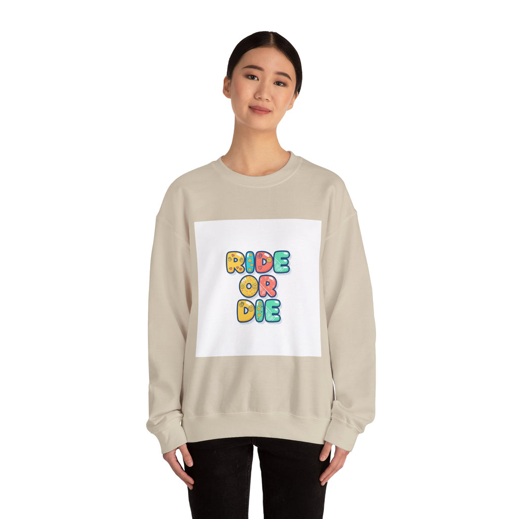 Ride or Die Sweatshirt | Galentine's Friendship Crewneck, Bestie Matching Pullover