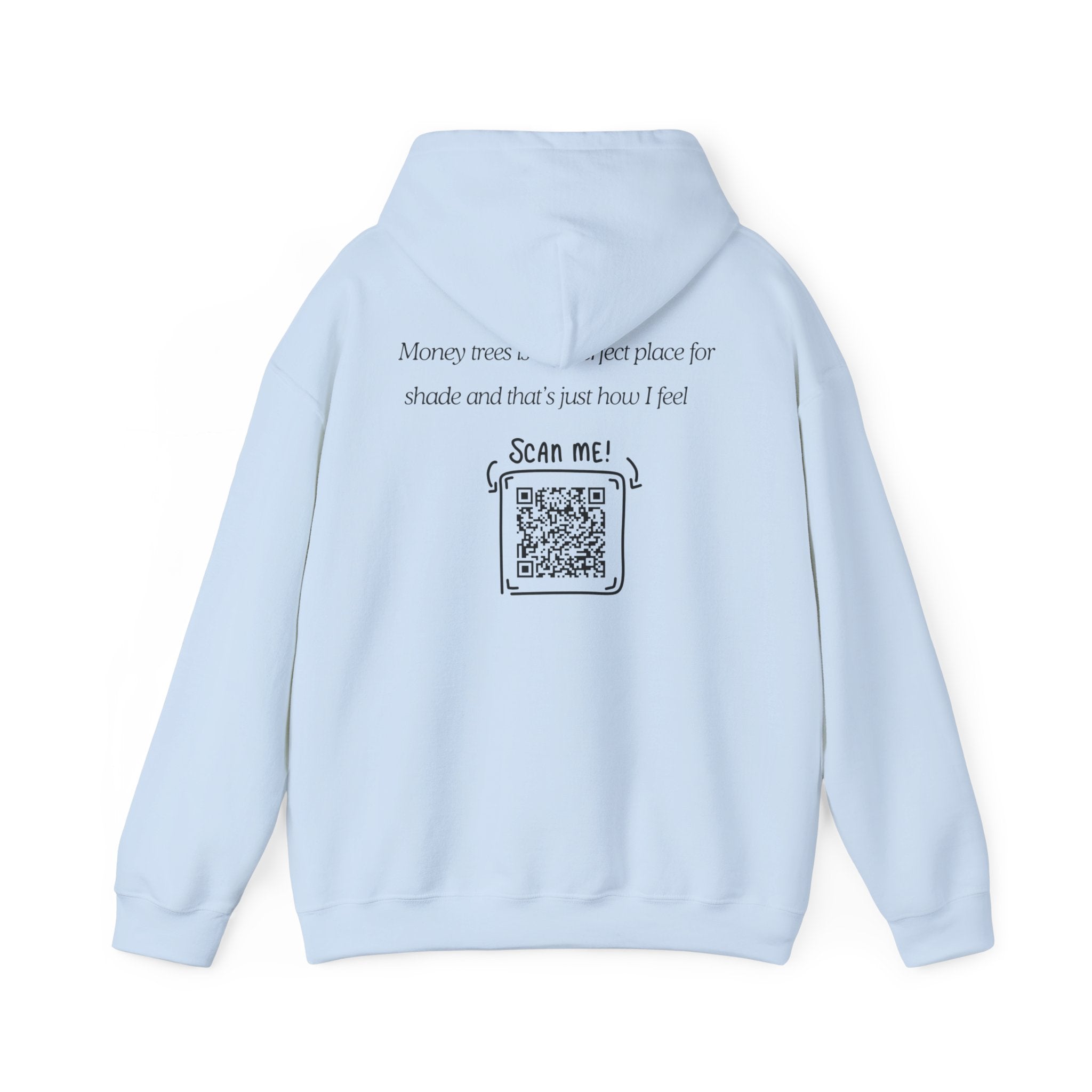Hoodie — "Shade & Rest" QR Tree Sketch Hoodie