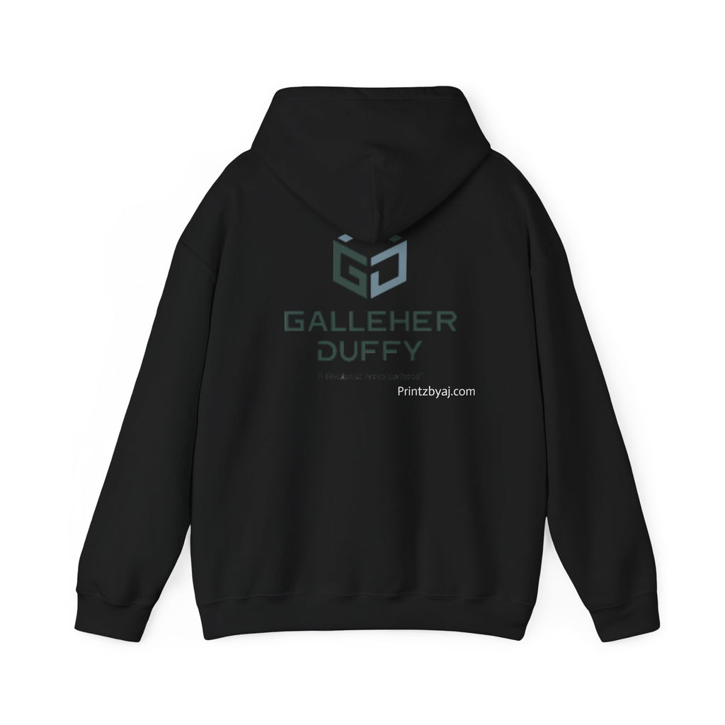 Galleher Duffy Logo Hoodie – Branded White Pullover