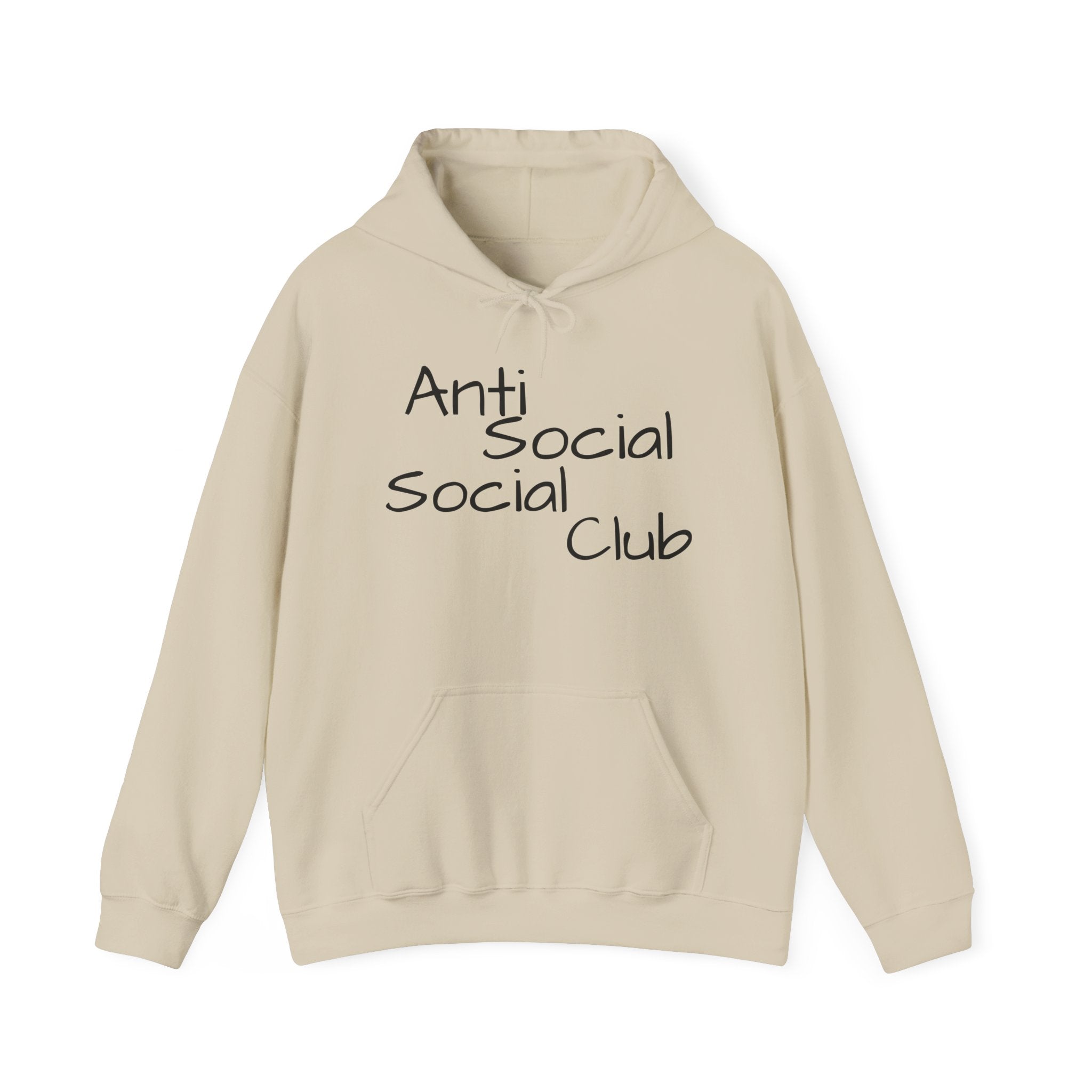 Anti Social Social Club Hoodie — "Please Maintain Social Distancing 6 Feet" Graphic Hooded Sweatshirt