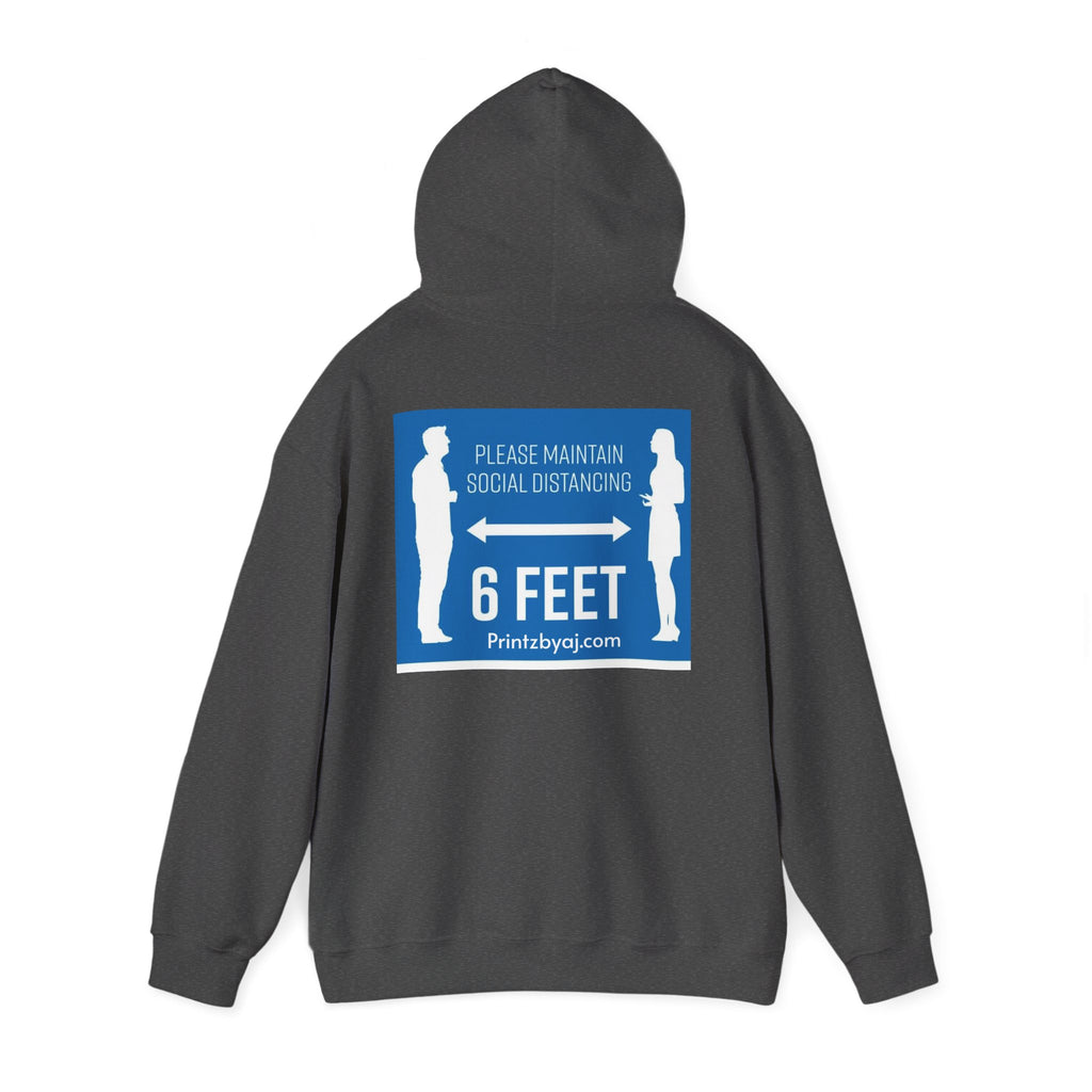 Anti Social Social Club Hoodie — "Please Maintain Social Distancing 6 Feet" Graphic Hooded Sweatshirt