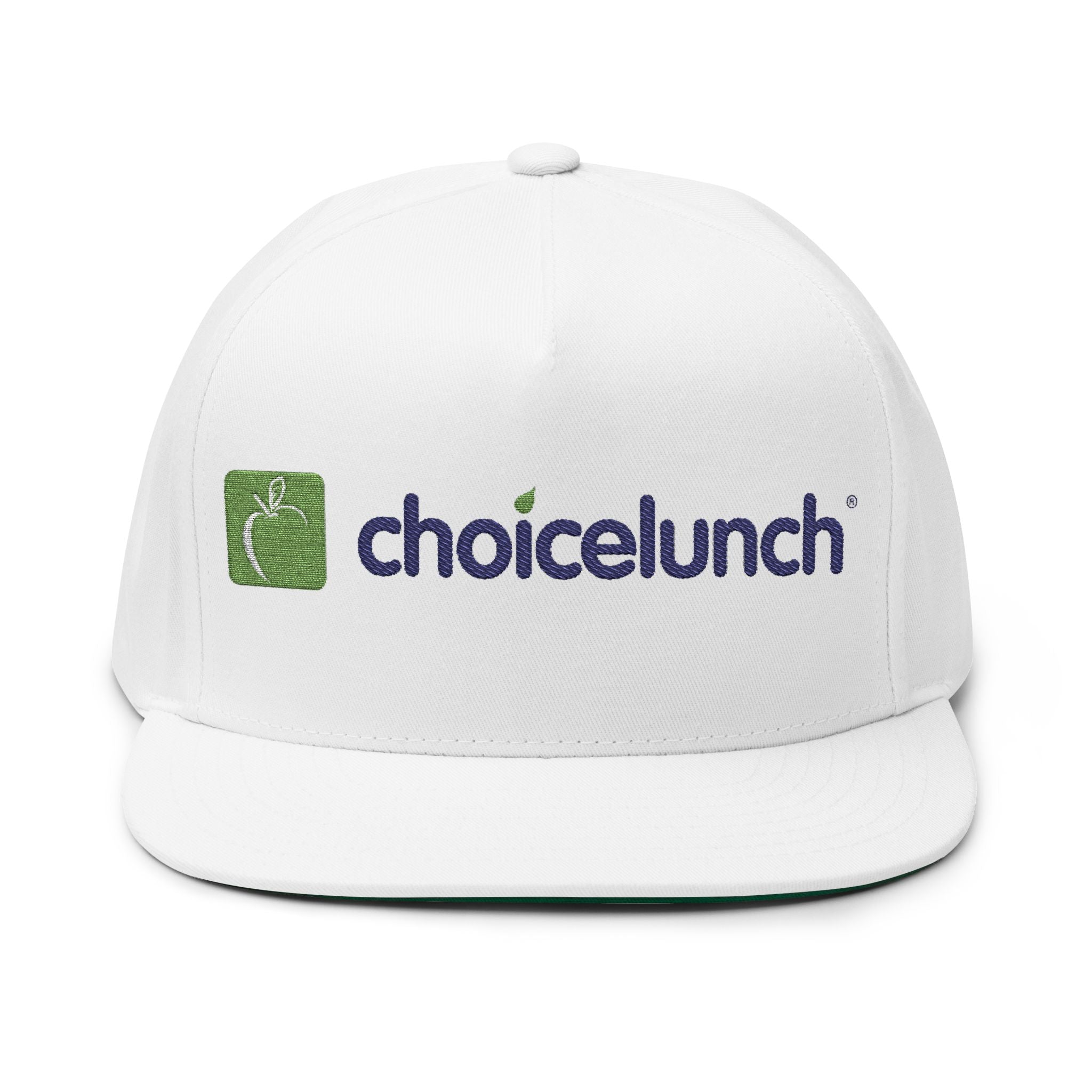 Embroidered Flat Bill Cap — ChoiceLunch Logo Snapback