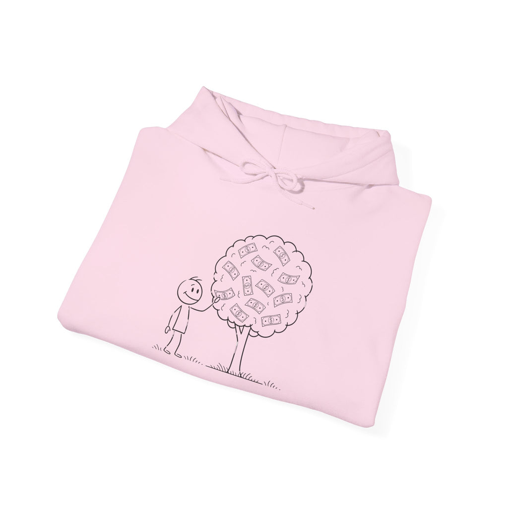 Hoodie — "Shade & Rest" QR Tree Sketch Hoodie
