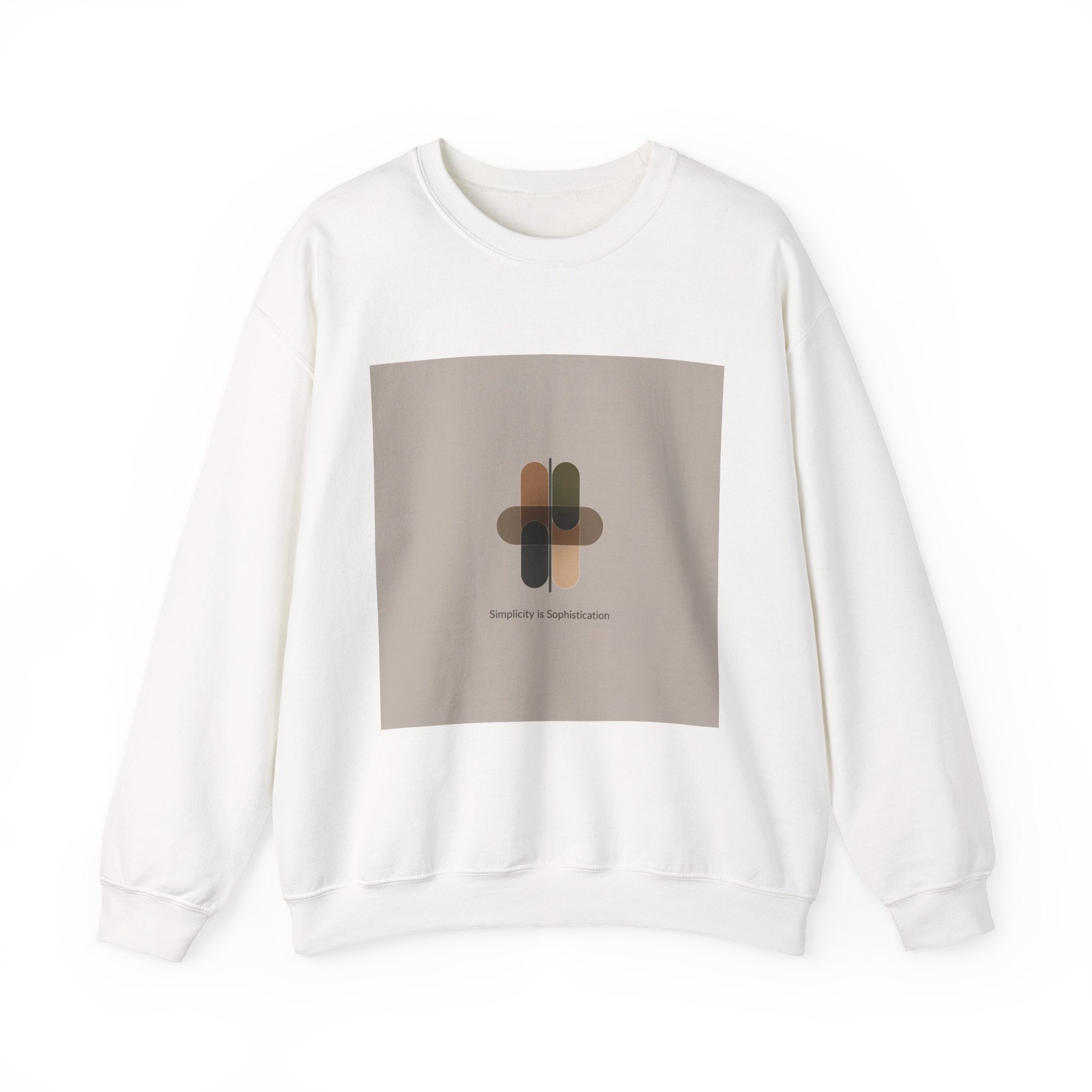 Minimal Geometric Motif Sweatshirt | Quiet Luxury, Neutral Minimalist