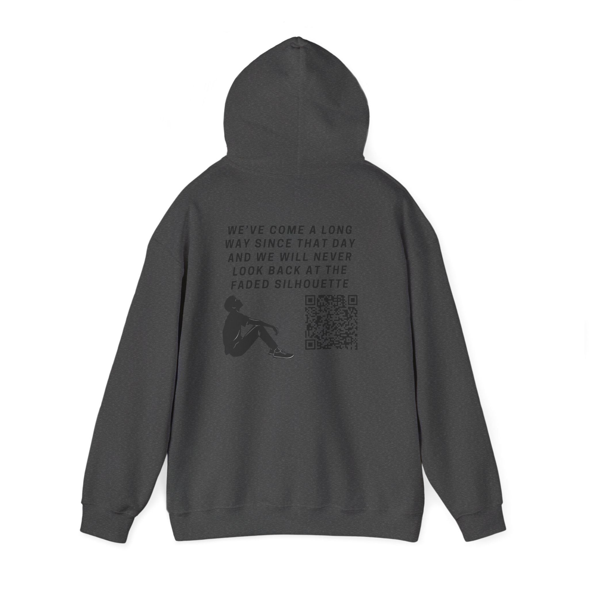 Hoodie — "Press Play fast forward "Emoji Pullover with QR Code Back