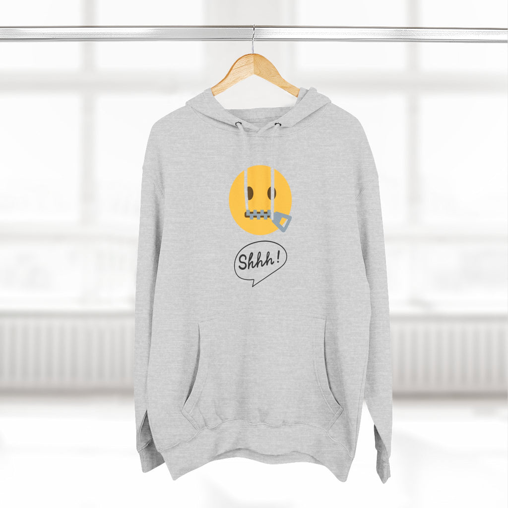 Hoodie — "Excuse Me?" QR Code Graphic Fleece Hoodie