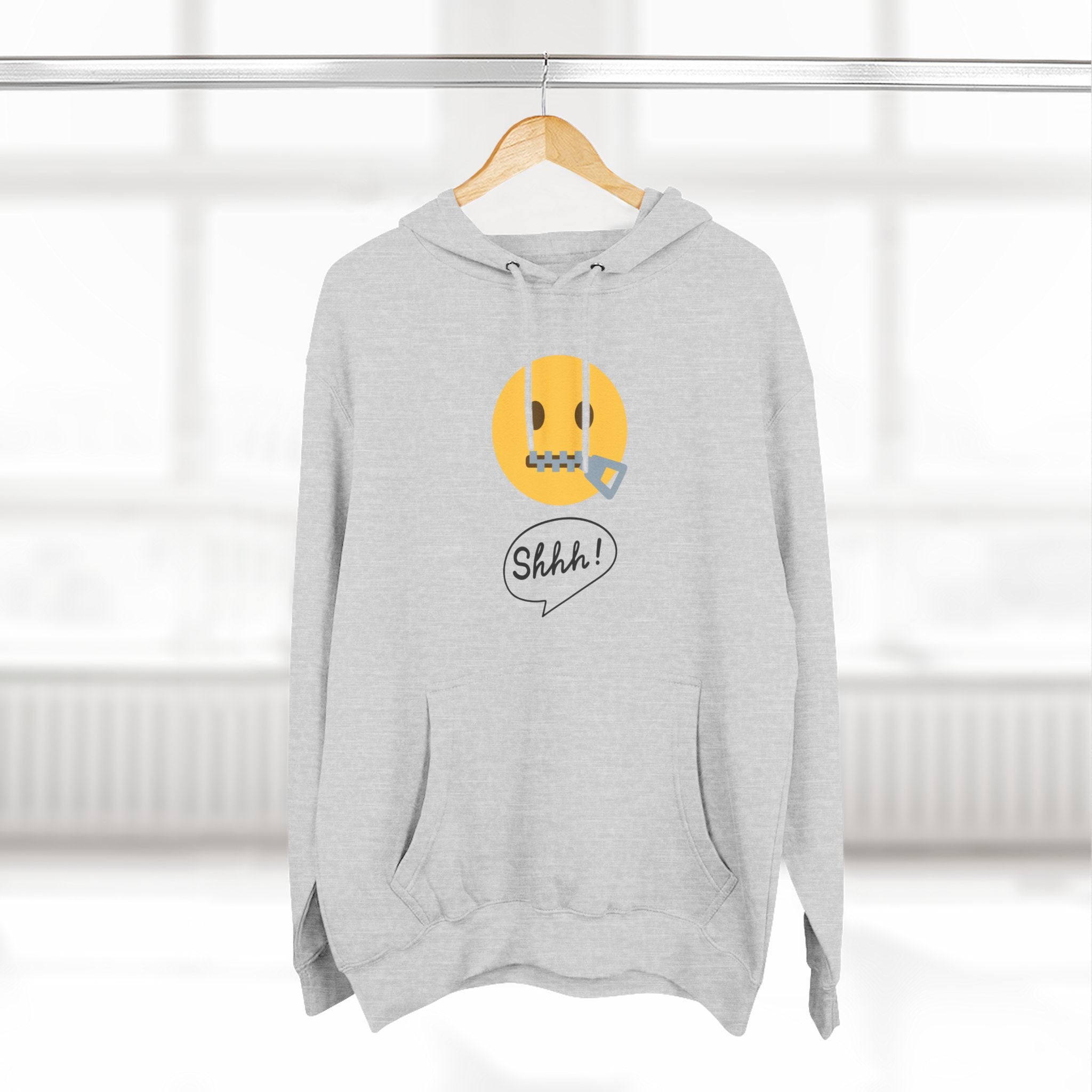 Hoodie — "Excuse Me?" QR Code Graphic Fleece Hoodie