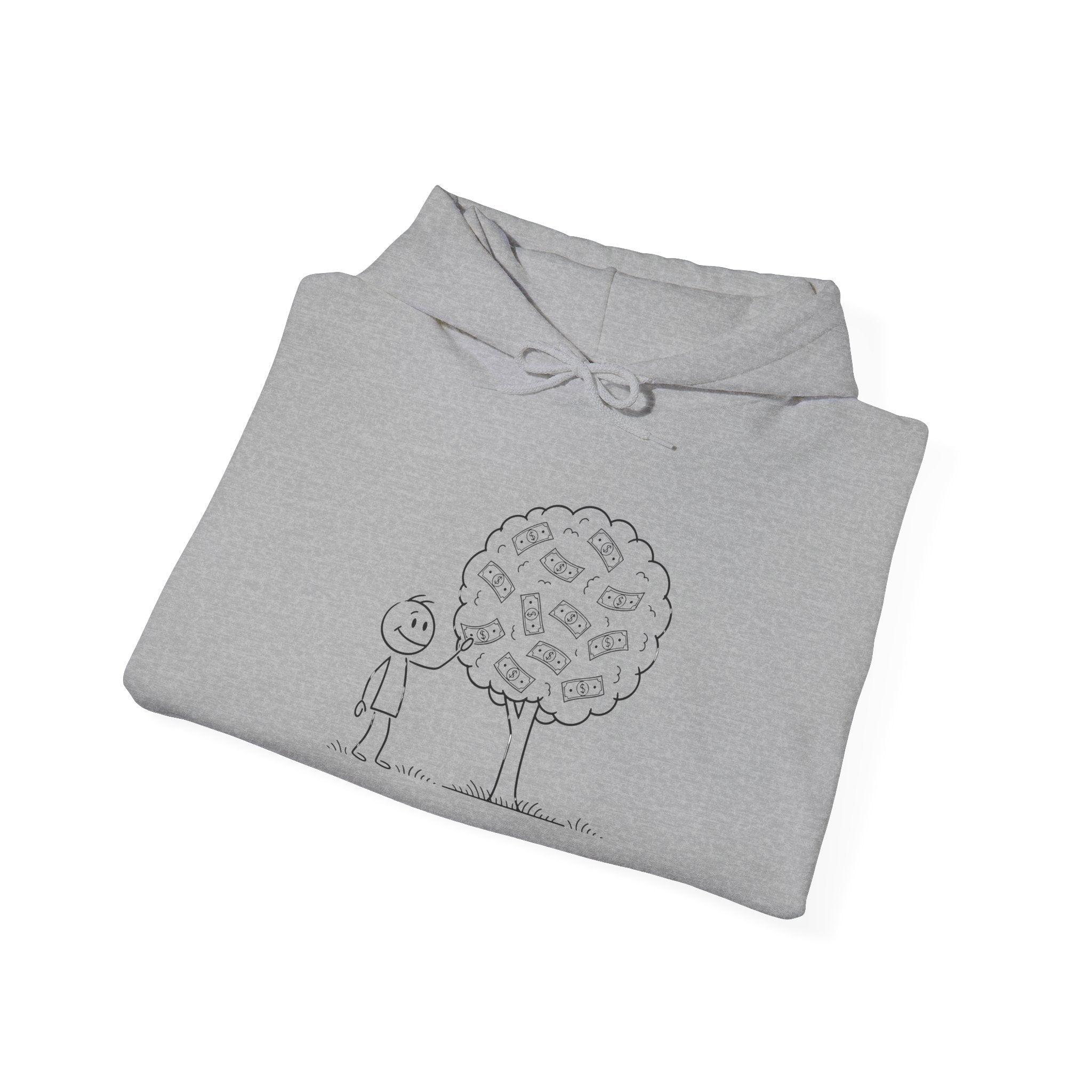 Hoodie — "Shade & Rest" QR Tree Sketch Hoodie