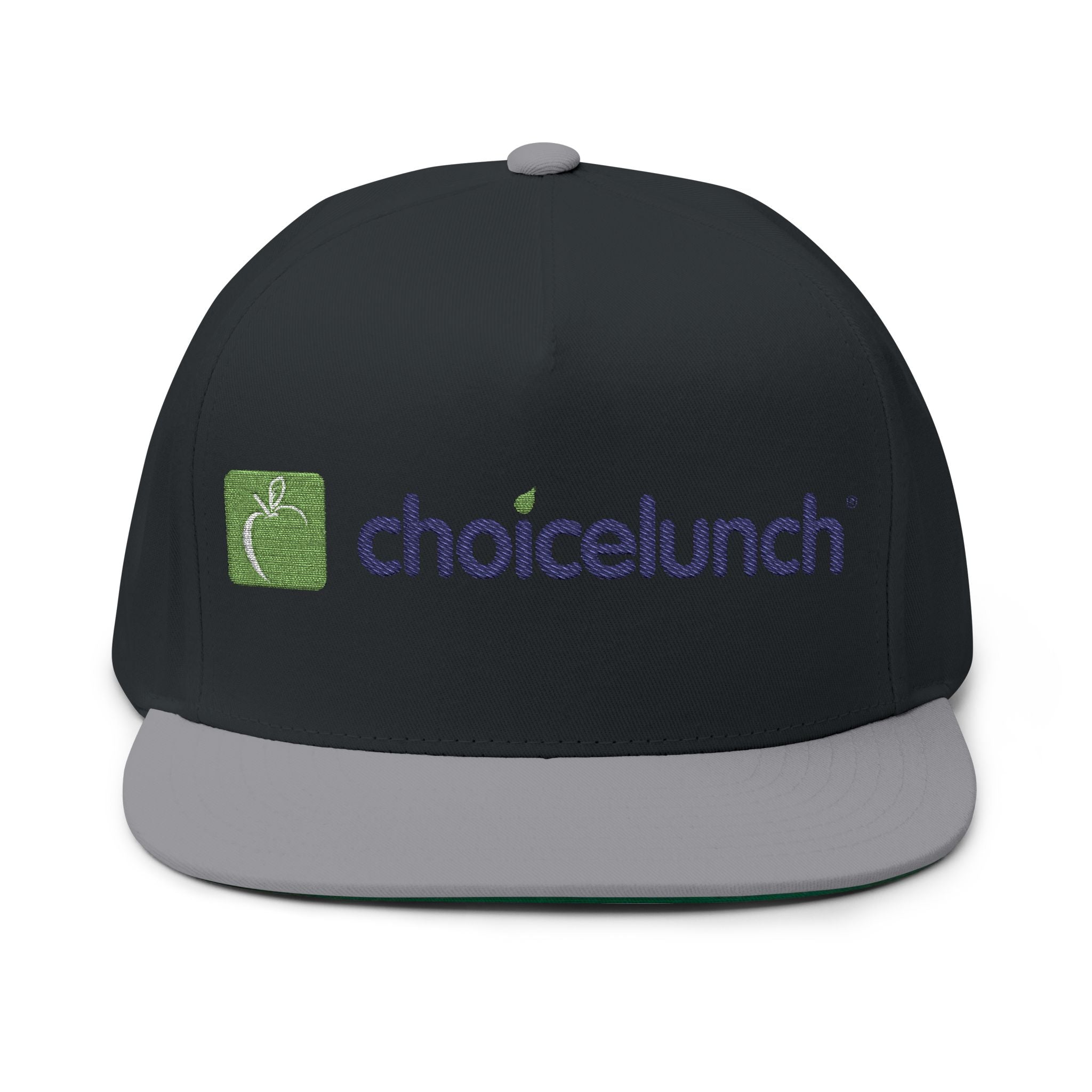 Embroidered Flat Bill Cap — ChoiceLunch Logo Snapback