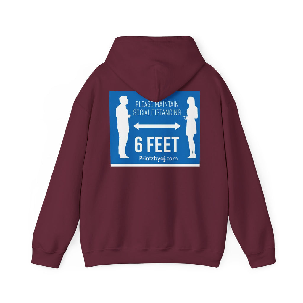 Anti Social Social Club Hoodie — "Please Maintain Social Distancing 6 Feet" Graphic Hooded Sweatshirt