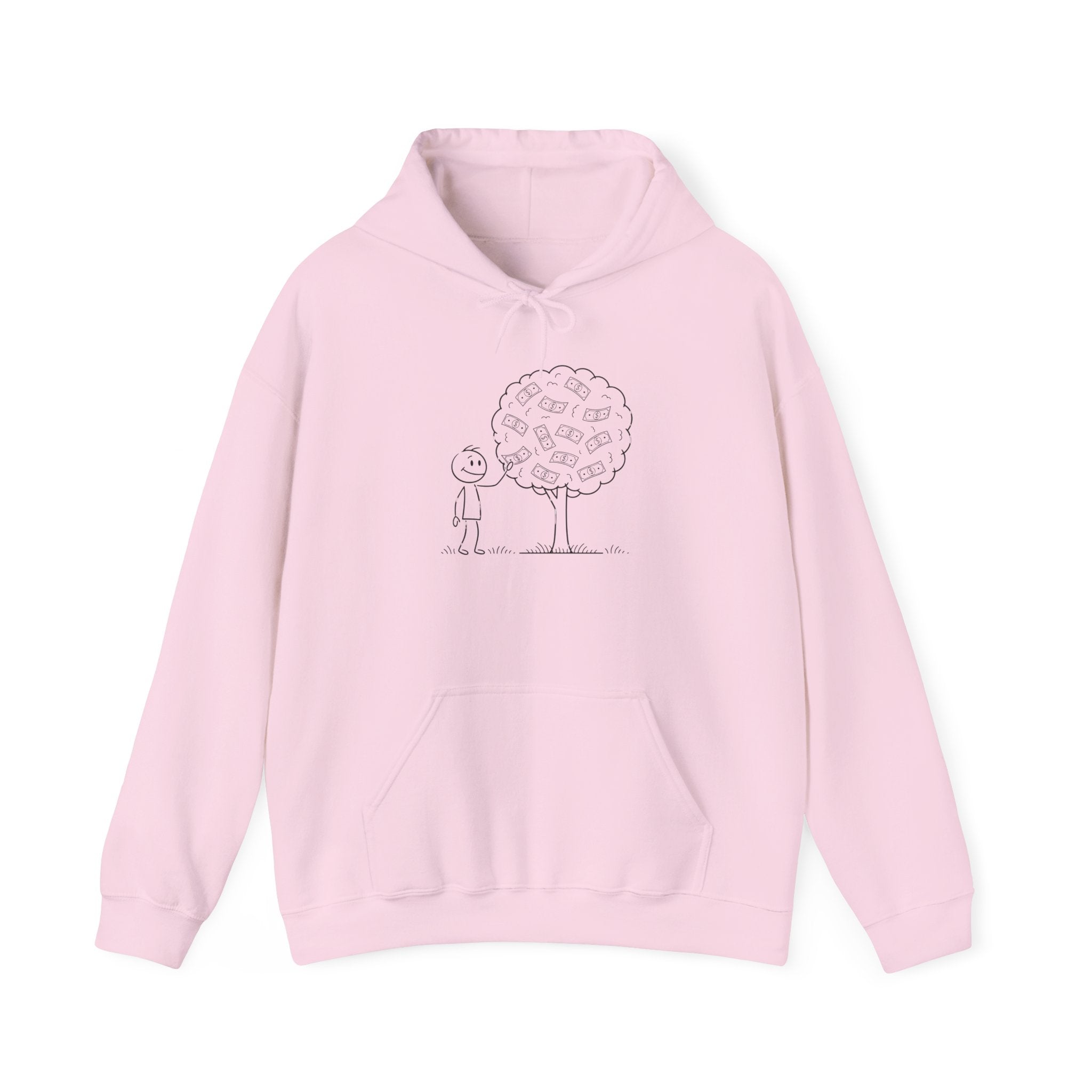 Hoodie — "Shade & Rest" QR Tree Sketch Hoodie