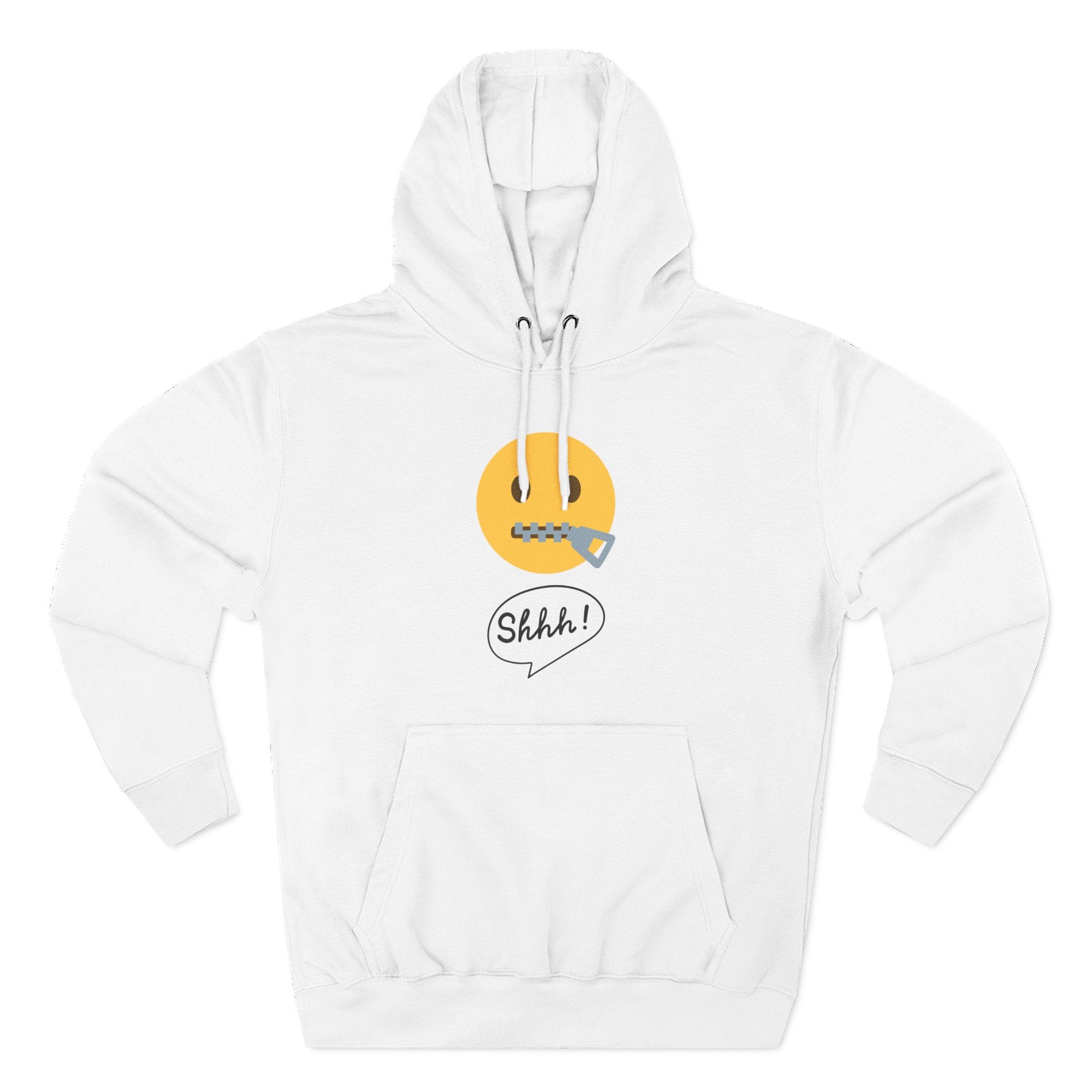Hoodie — "Excuse Me?" QR Code Graphic Fleece Hoodie