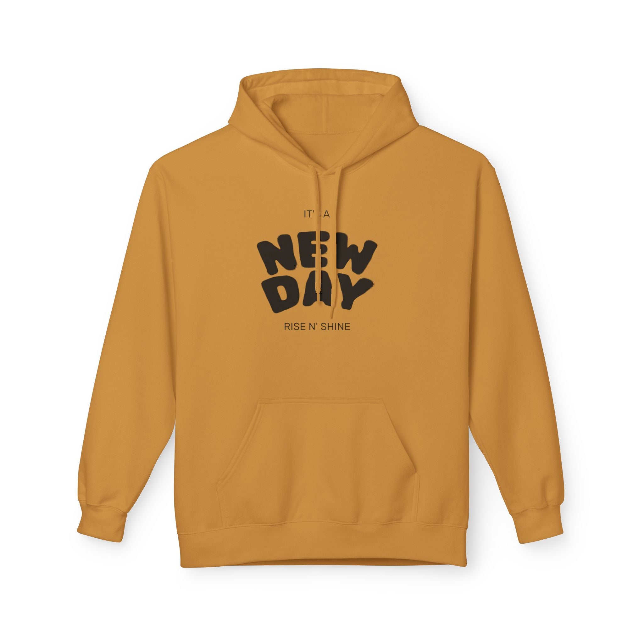 New Day Graphic Hoodie — "It's a New Day" Motivational Pullover