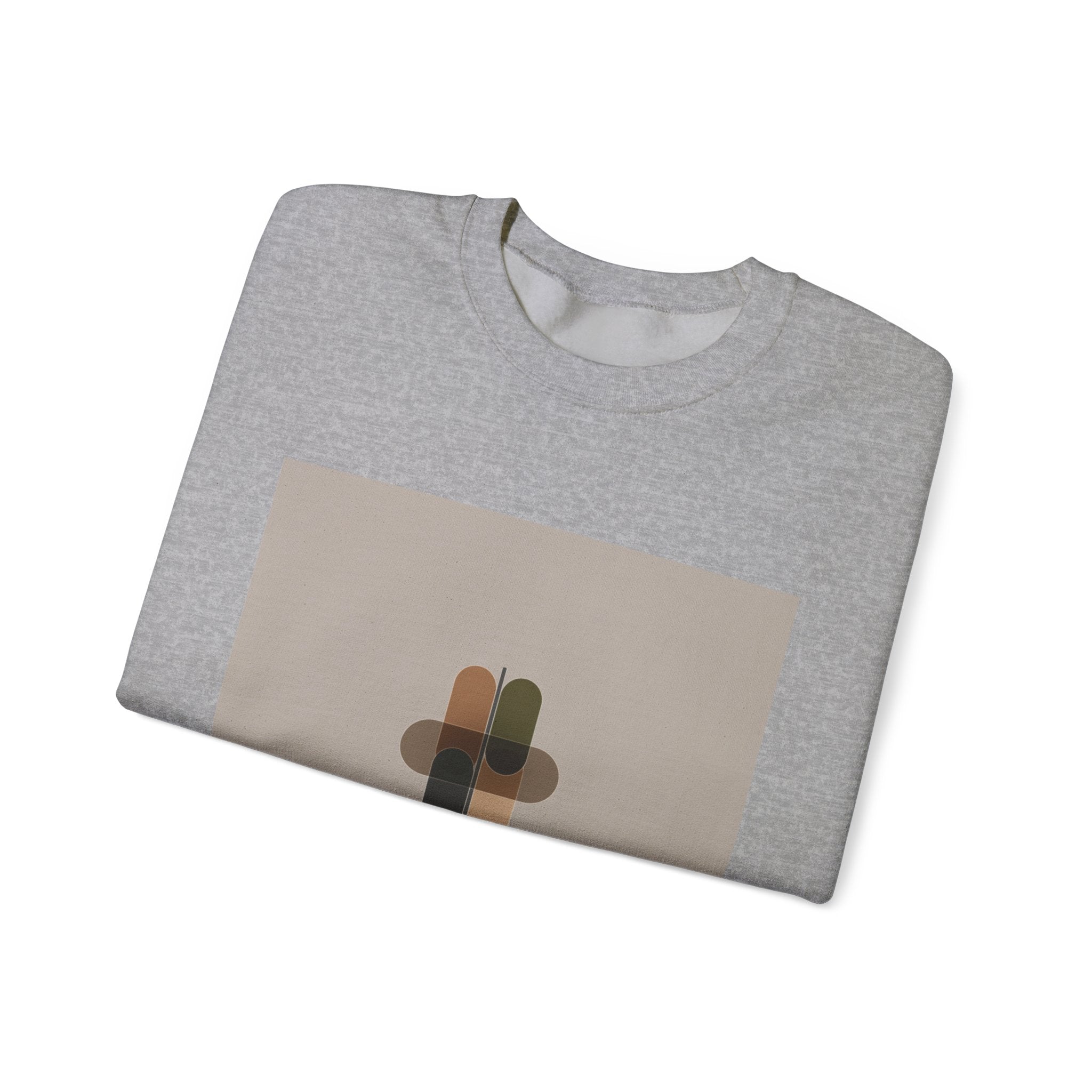 Minimal Geometric Motif Sweatshirt | Quiet Luxury, Neutral Minimalist