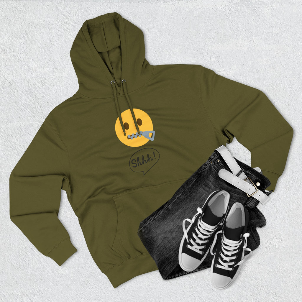 Hoodie — "Excuse Me?" QR Code Graphic Fleece Hoodie