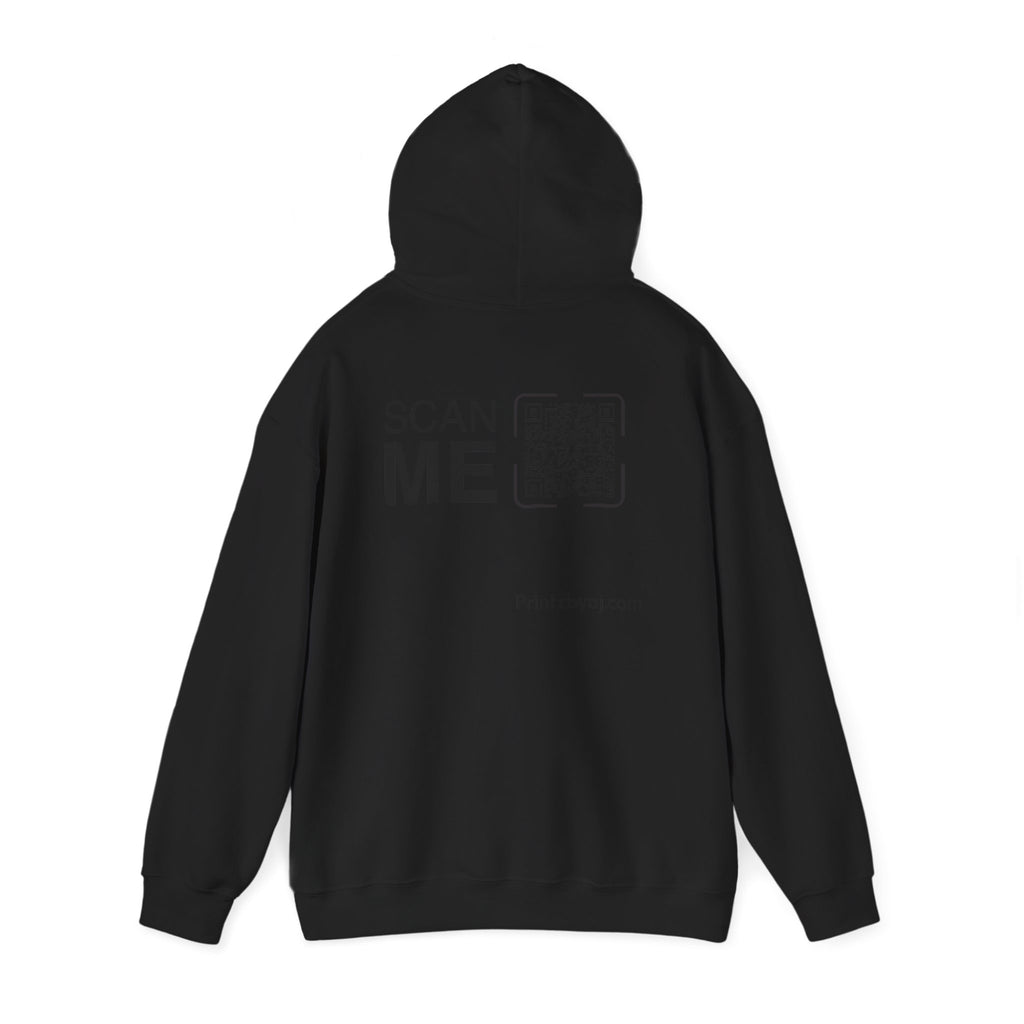 Bad "Bunny" Mode Hoodie — Cute Bunny 'Bad Mode!' Front + 'Scan Me' QR Back