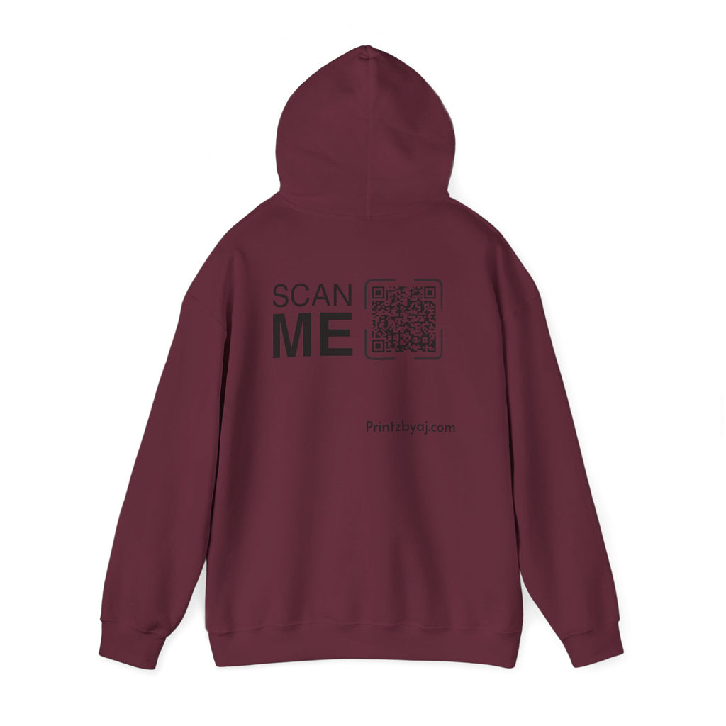 Bad "Bunny" Mode Hoodie — Cute Bunny 'Bad Mode!' Front + 'Scan Me' QR Back