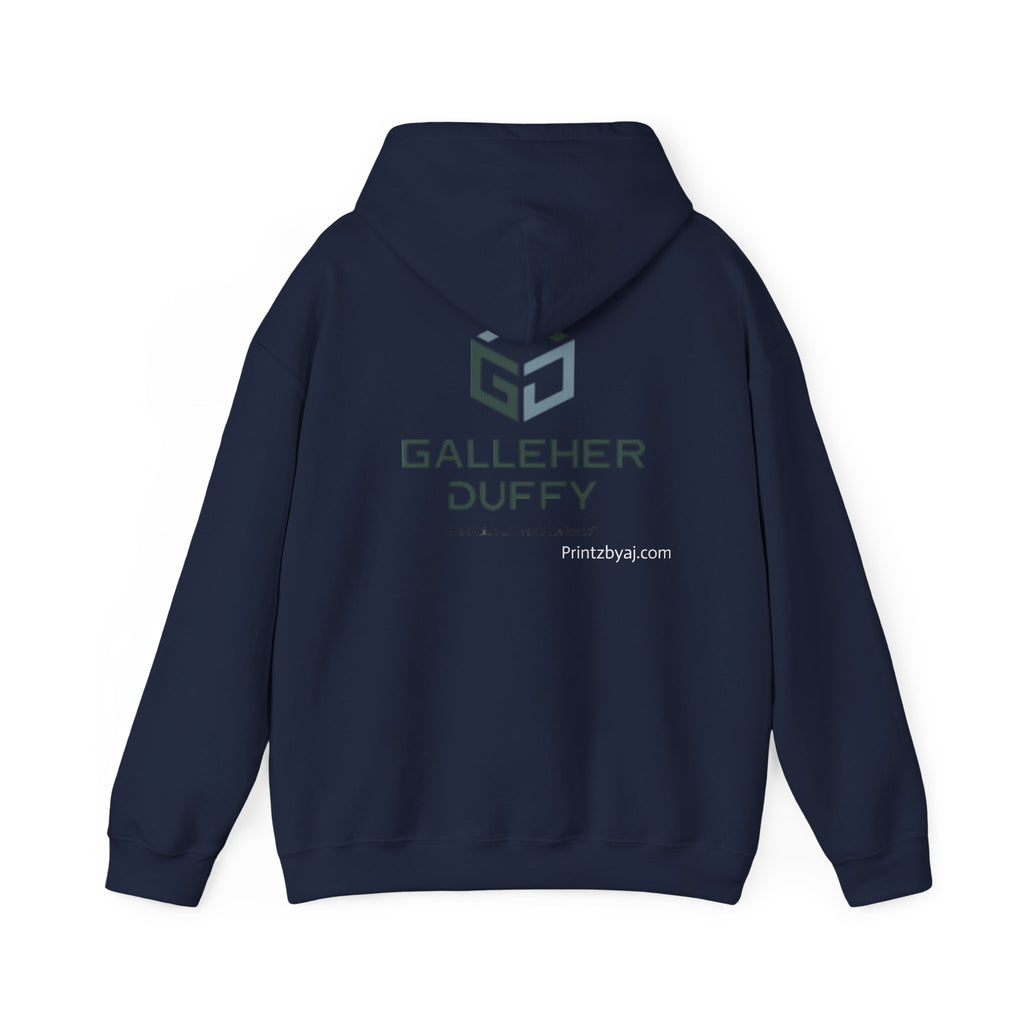 Galleher Duffy Logo Hoodie – Branded White Pullover