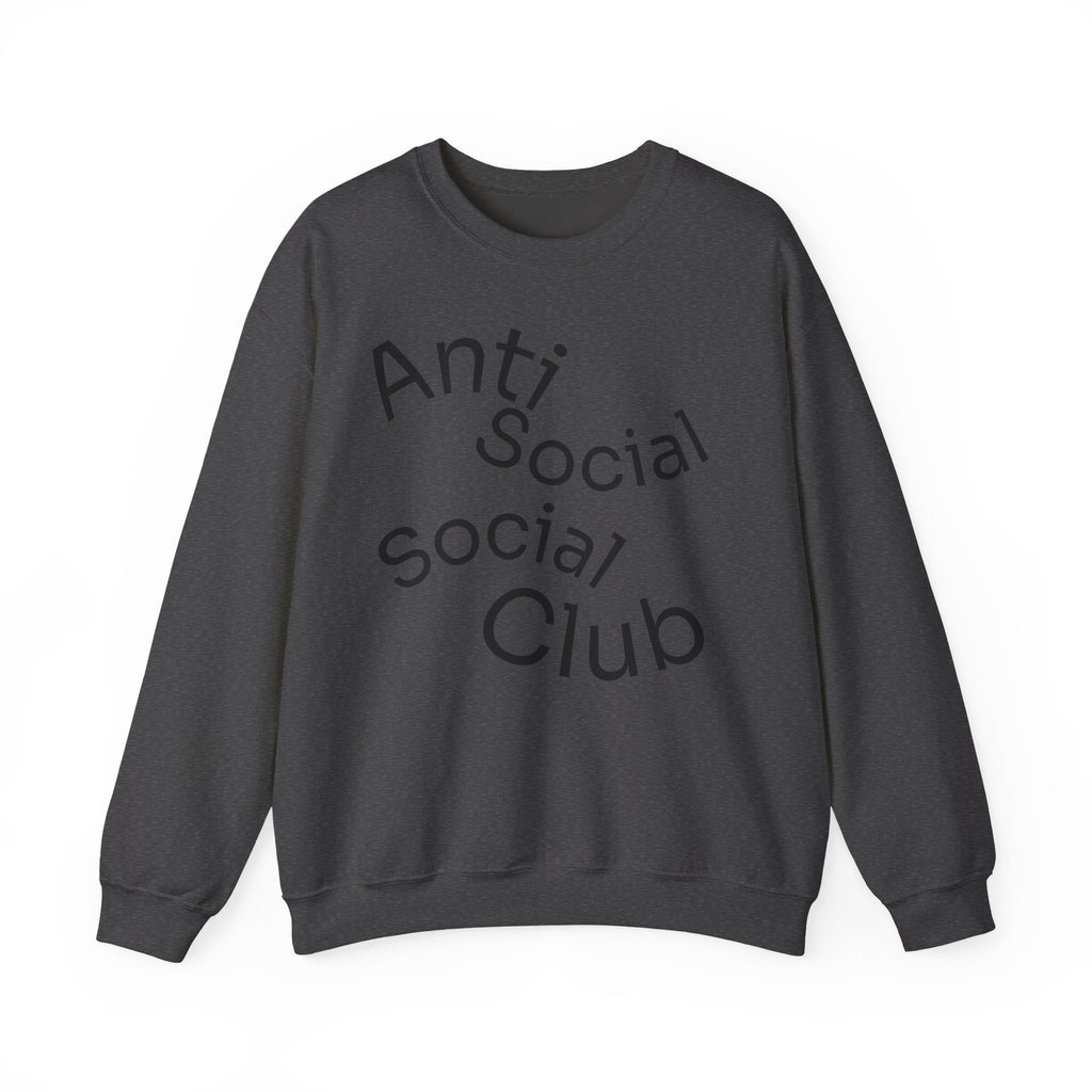 Crewneck Sweatshirt - "Anti Social Social Club" Front Logo & 6 Feet Social Distancing Back Graphic