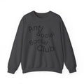 Crewneck Sweatshirt - "Anti Social Social Club" Front Logo & 6 Feet Social Distancing Back Graphic