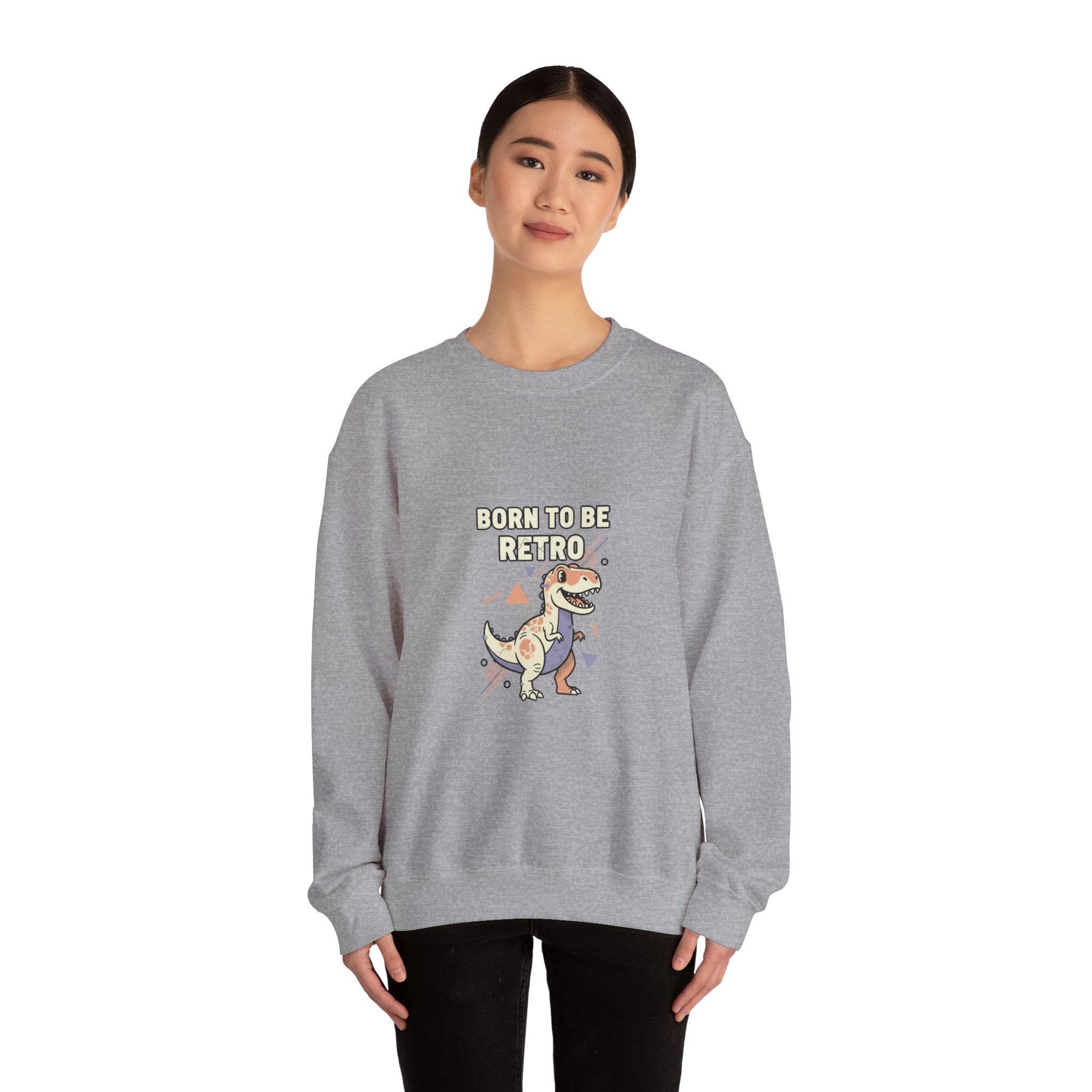 Born to Be Retro Sweatshirt | 90s Kid Vintage Tech Meme, nostalgic tech quote