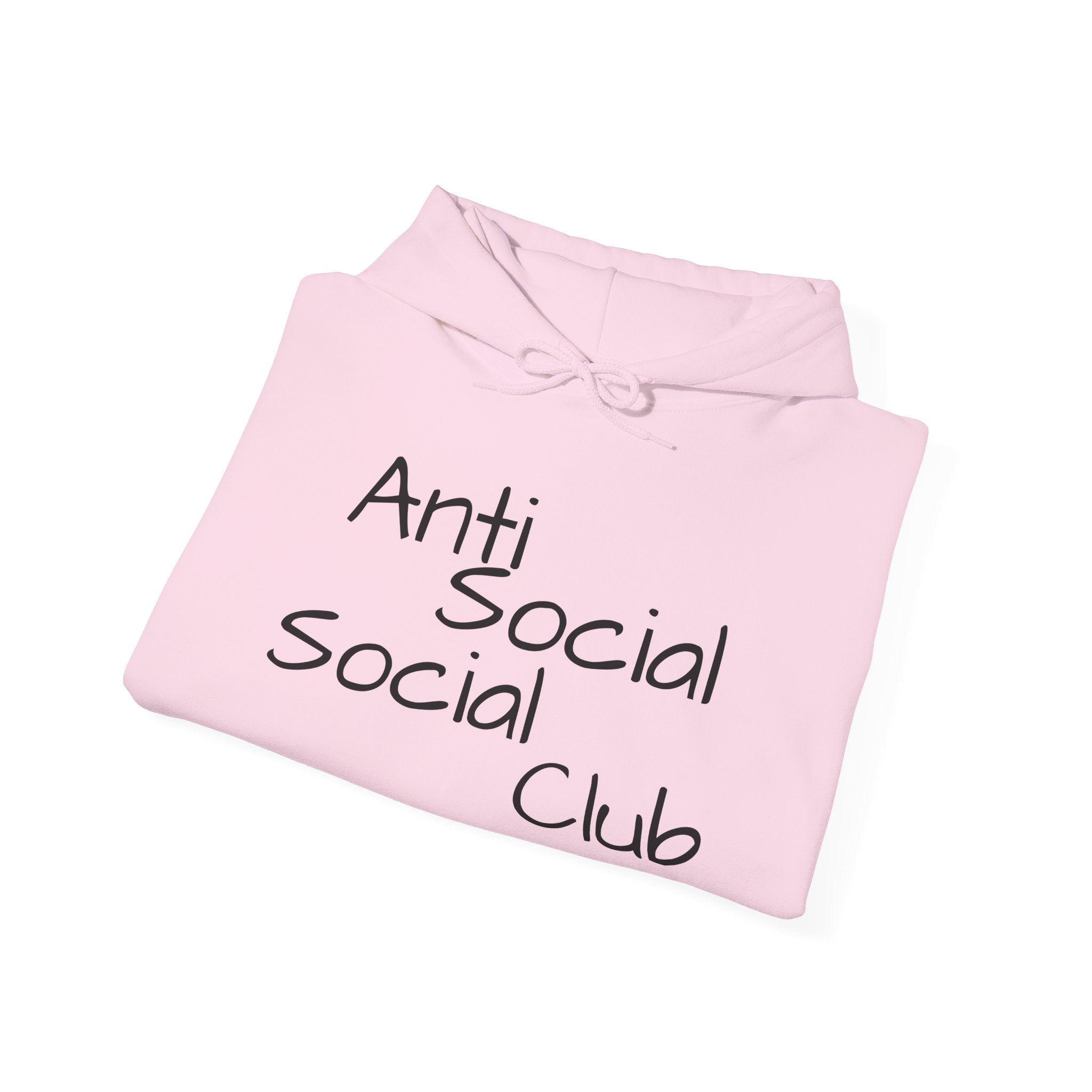 Anti Social Social Club Hoodie — "Please Maintain Social Distancing 6 Feet" Graphic Hooded Sweatshirt