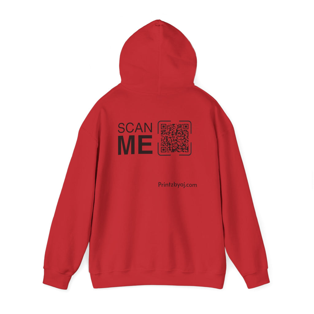 Bad "Bunny" Mode Hoodie — Cute Bunny 'Bad Mode!' Front + 'Scan Me' QR Back