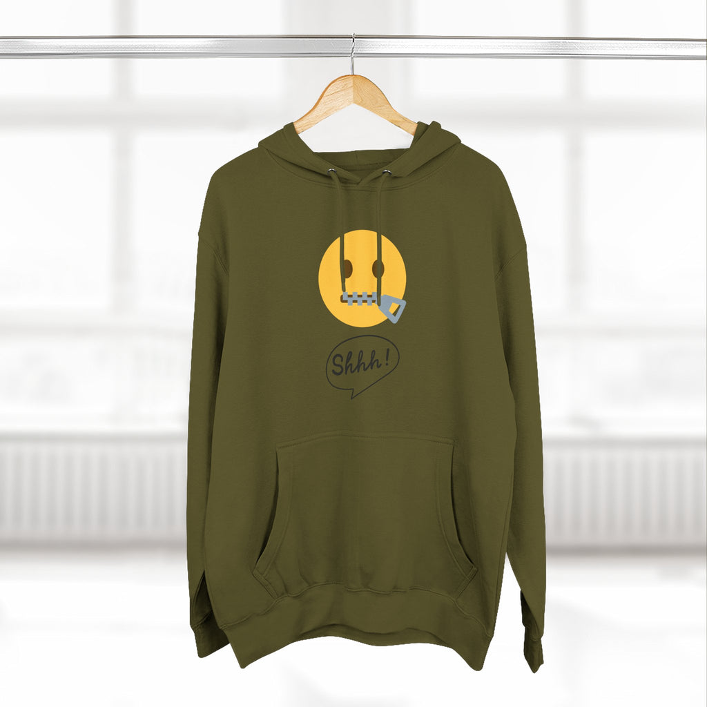 Hoodie — "Excuse Me?" QR Code Graphic Fleece Hoodie