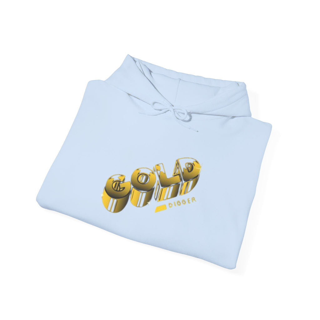 Graphic Hoodie — 3D Gold 'OWO' Design with QR Back Print