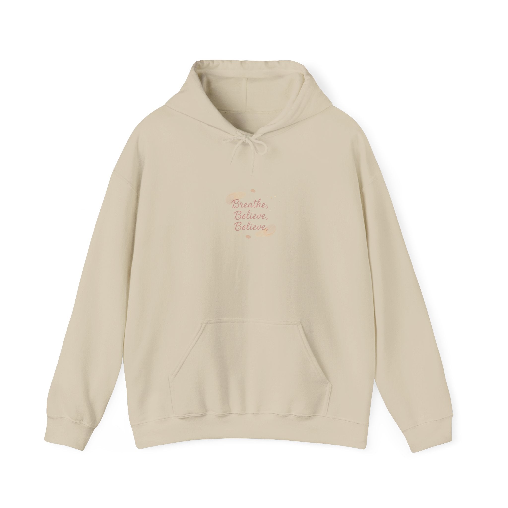 micro optimism hoodie | micro affirmation, encouragement quote art