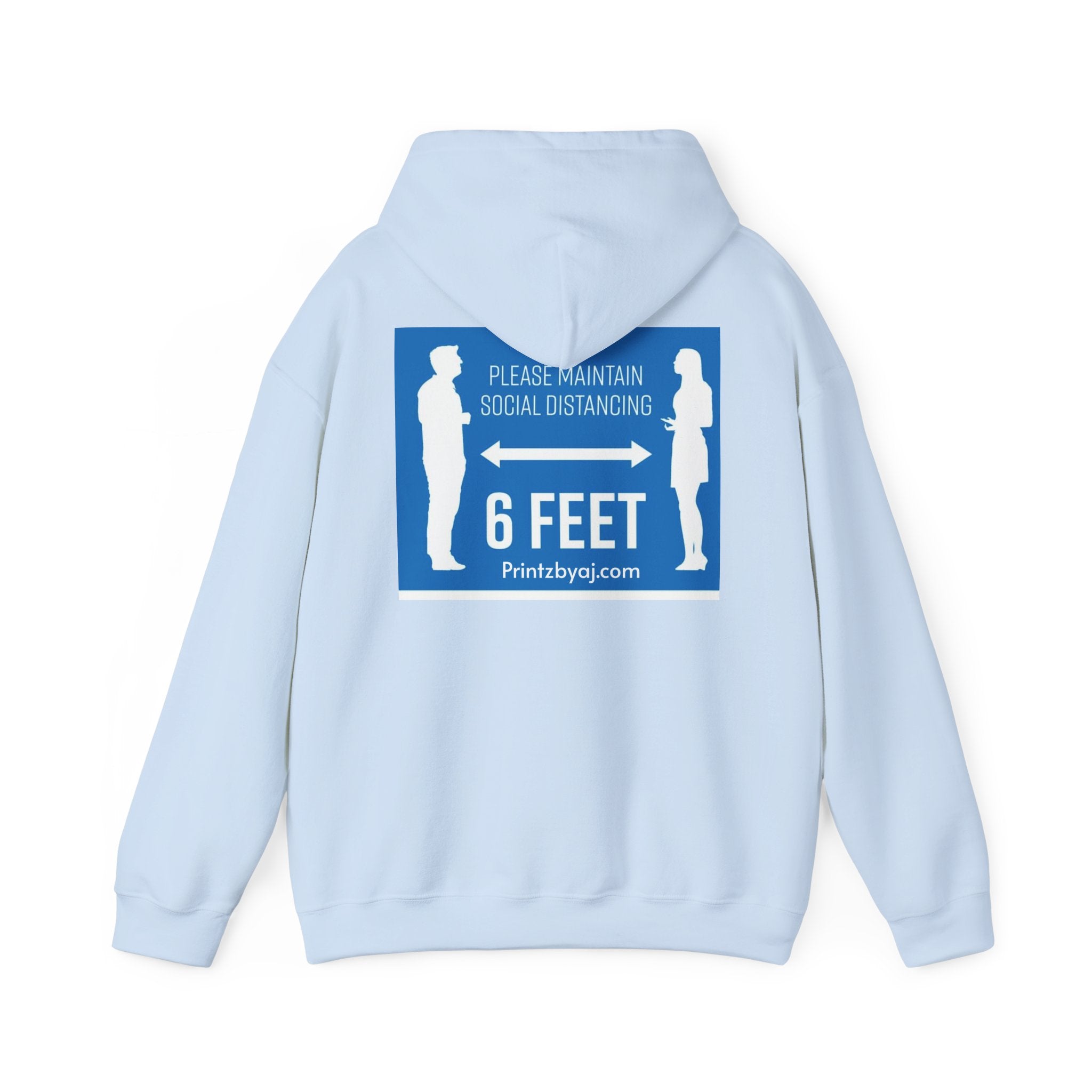Anti Social Social Club Hoodie — "Please Maintain Social Distancing 6 Feet" Graphic Hooded Sweatshirt