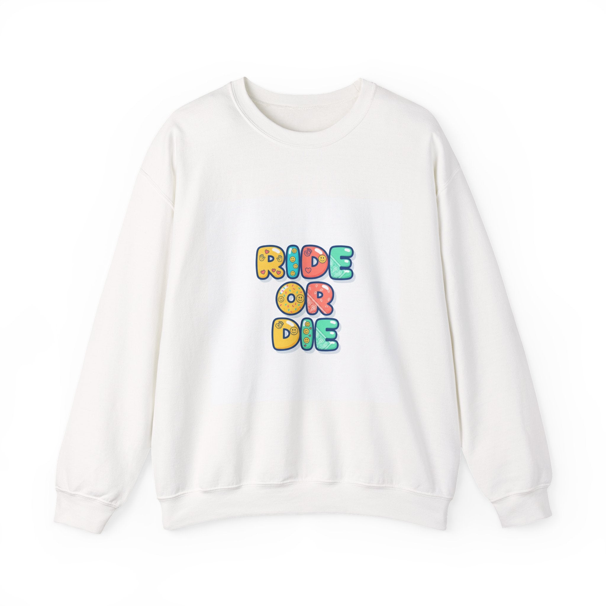 Ride or Die Sweatshirt | Galentine's Friendship Crewneck, Bestie Matching Pullover