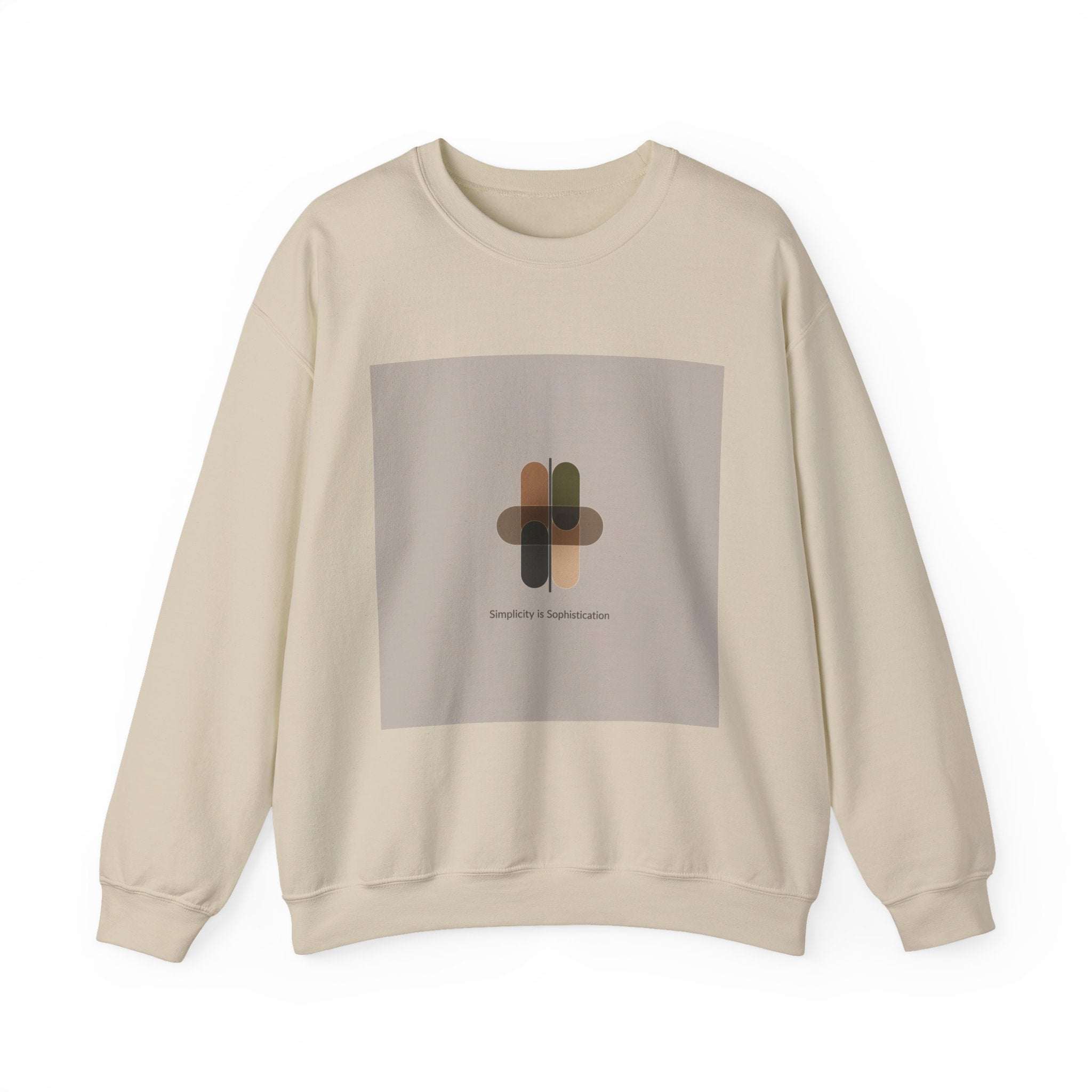 Minimal Geometric Motif Sweatshirt | Quiet Luxury, Neutral Minimalist