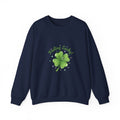 Feeling Lucky Clover Crewneck Sweatshirt | luck energy shirt, green luck design