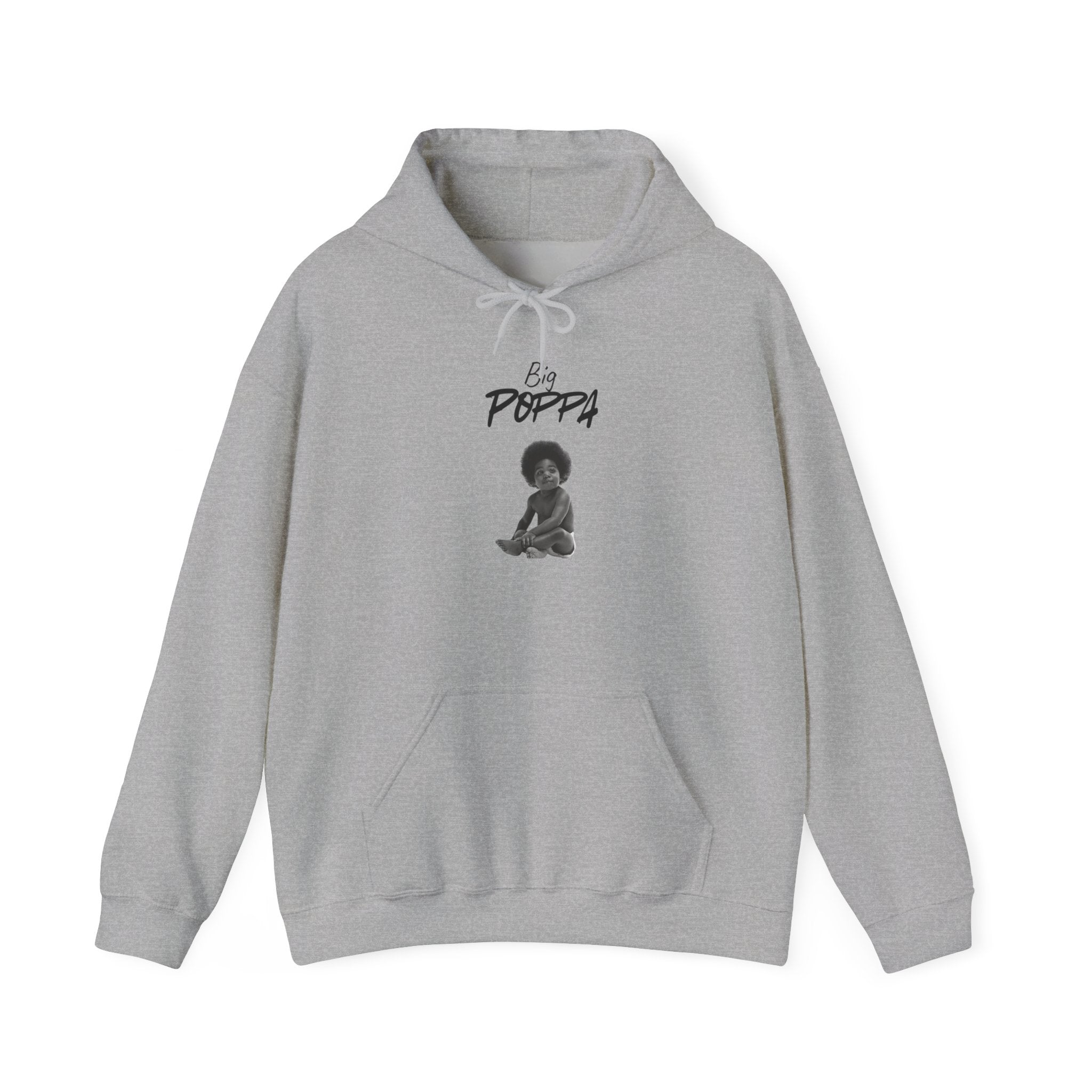 Hoodie — "Big Poppa" Pullover with QR Code Back
